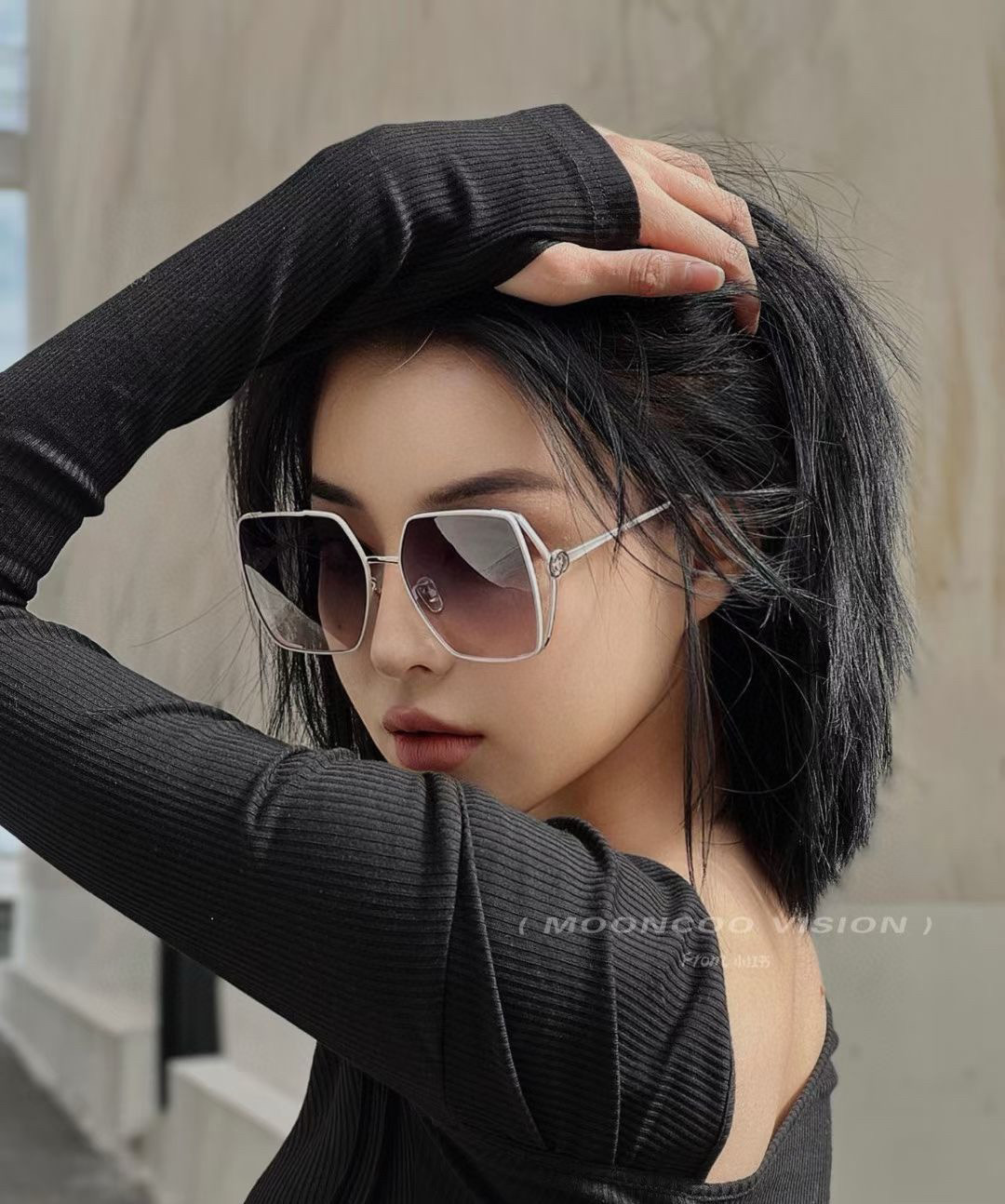  🔺 【GUCCI】2025开春新款 潮流爆款 时尚方框偏光太阳镜 高品质 佩戴舒适 网红潮款墨镜 女士