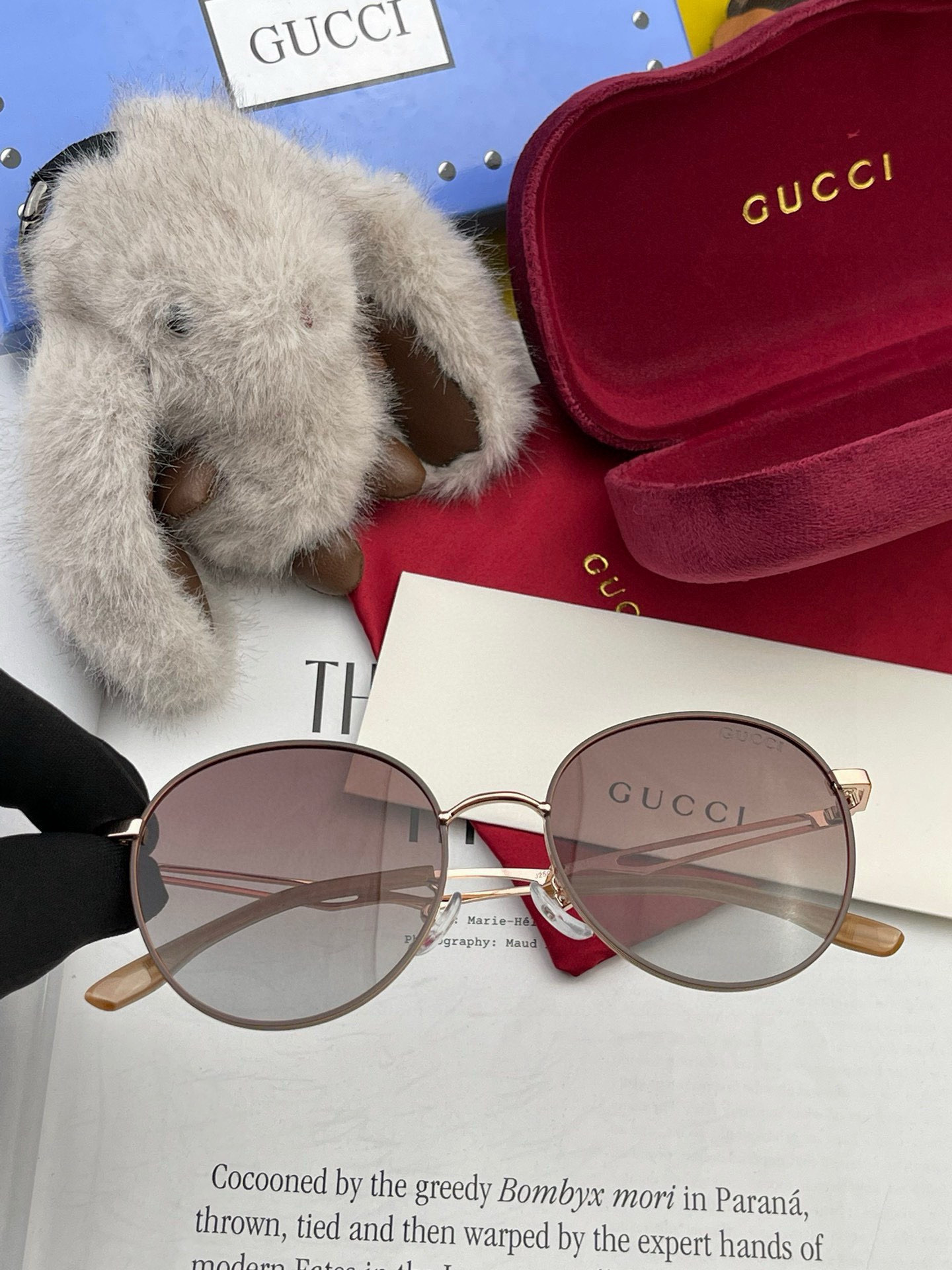  GUCCI 2025开春新款 最新款圆框太阳镜 各路网红纷纷带起气场满分‼️ 俏皮甜美.上脸效果更佳.