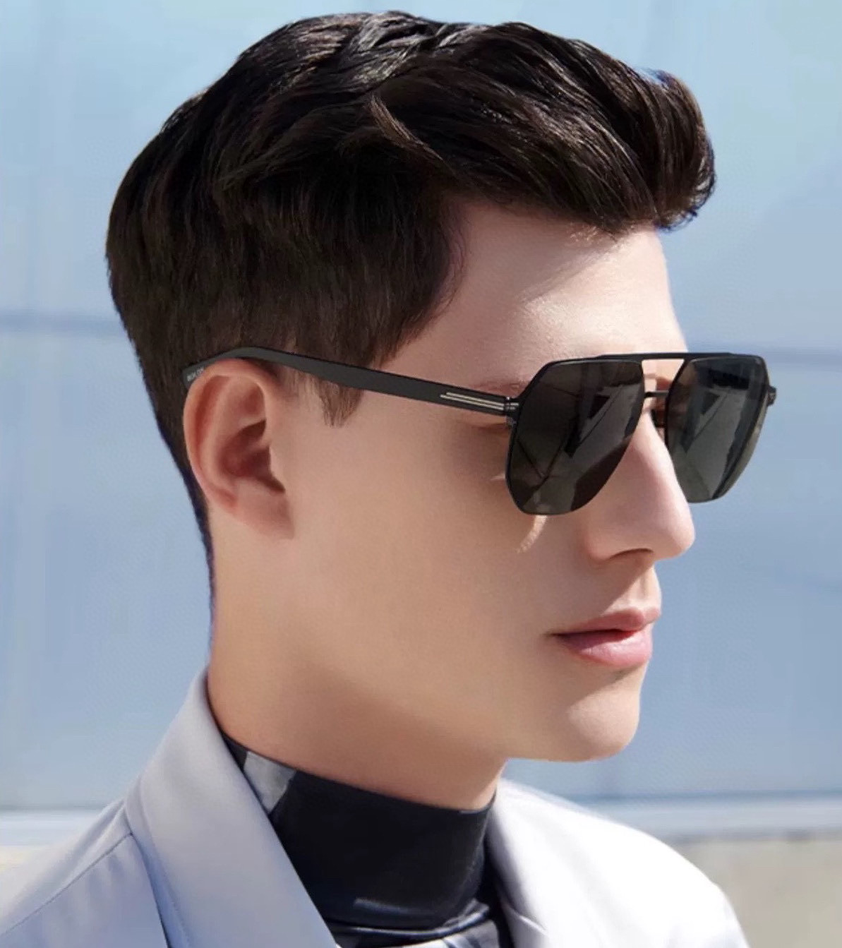        GUCCI 男款炫彩飞行员偏光太阳镜 ❤️材质：高清尼龙加厚卡槽高清偏光镜片 🌹无边框镜架