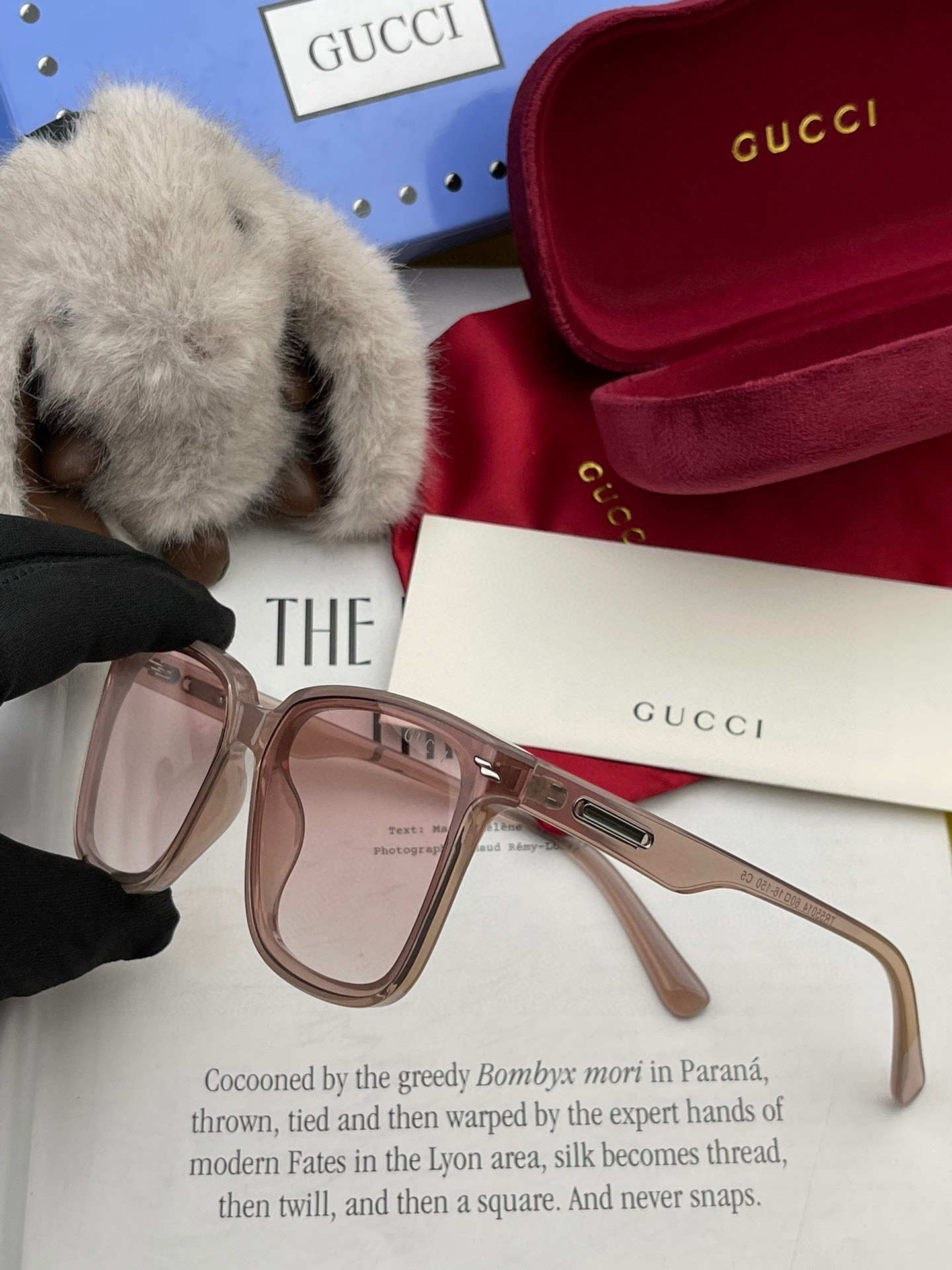 🔺 【GUCCI】2024开春新款 潮流爆款 时尚方框偏光太阳镜 高品质 佩戴舒适 网红潮款墨镜 女士高