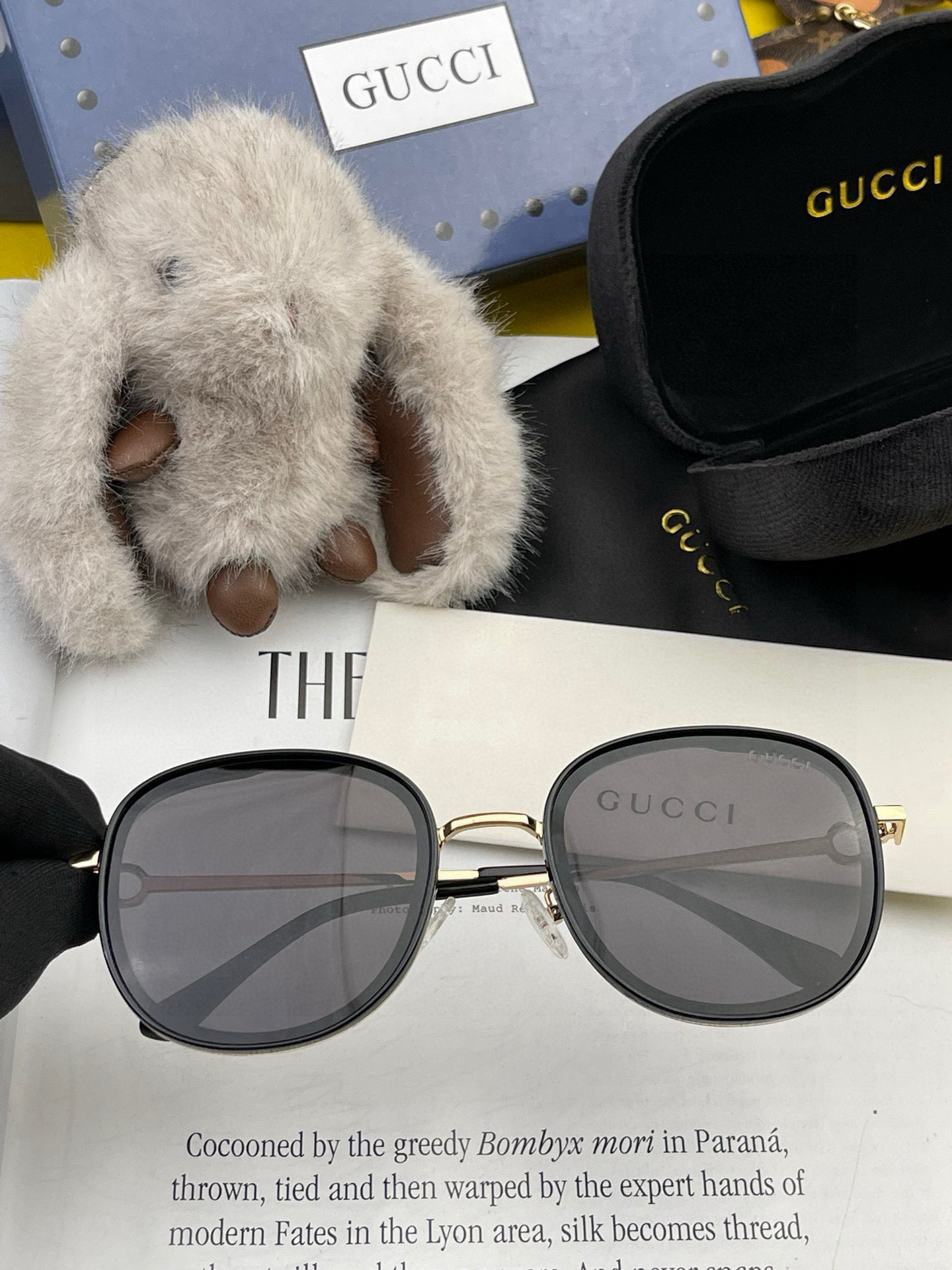  GUCCI-古驰意大利进口🇮🇹2025时尚潮流奢华装饰太阳眼镜 复古偏光高清太阳镜明星海报款 超高复杂