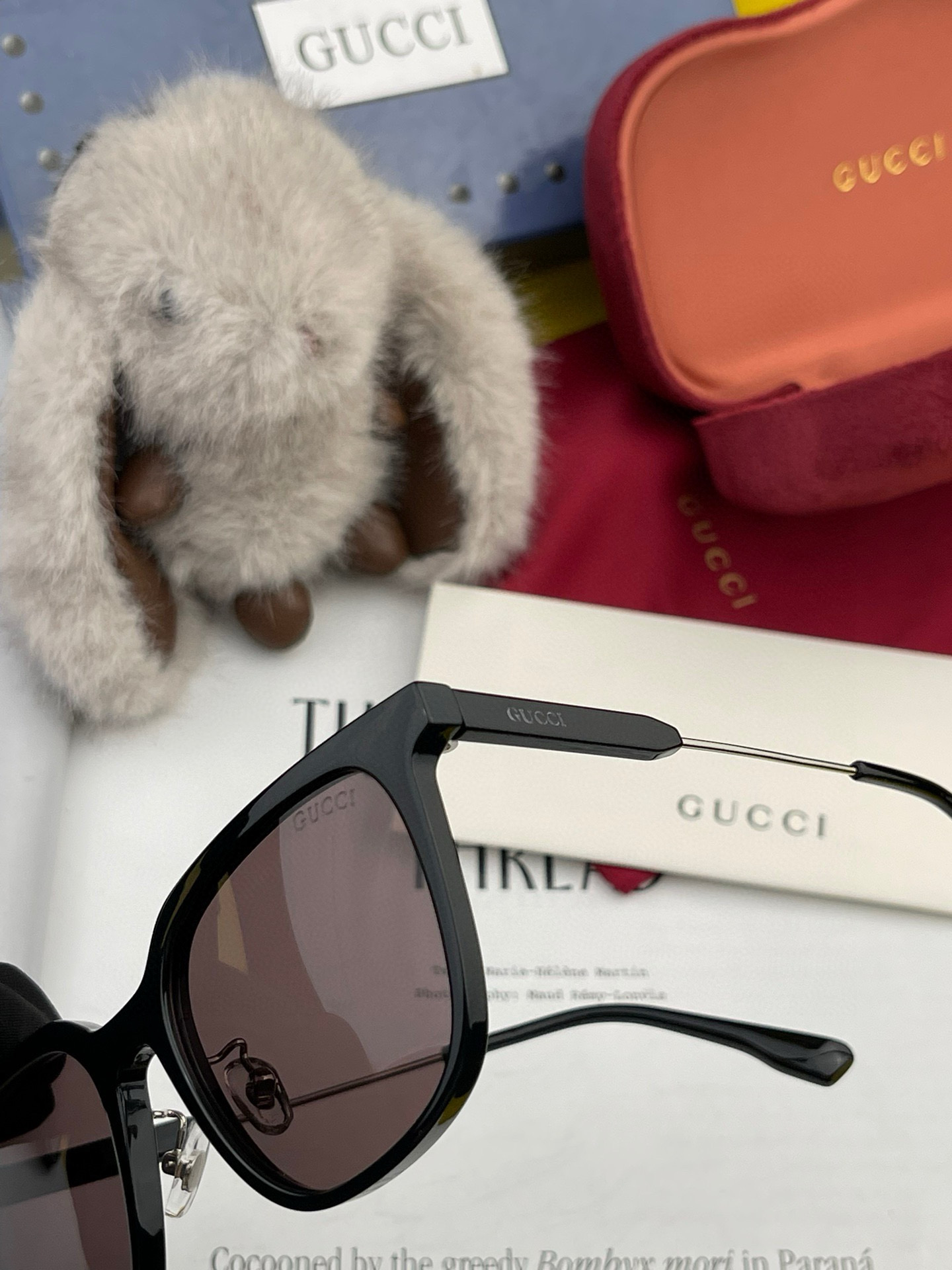 🔺 【GUCCI】2025开春新款 潮流爆款 时尚方框偏光太阳镜 高品质 佩戴舒适 网红潮款墨镜 女士高