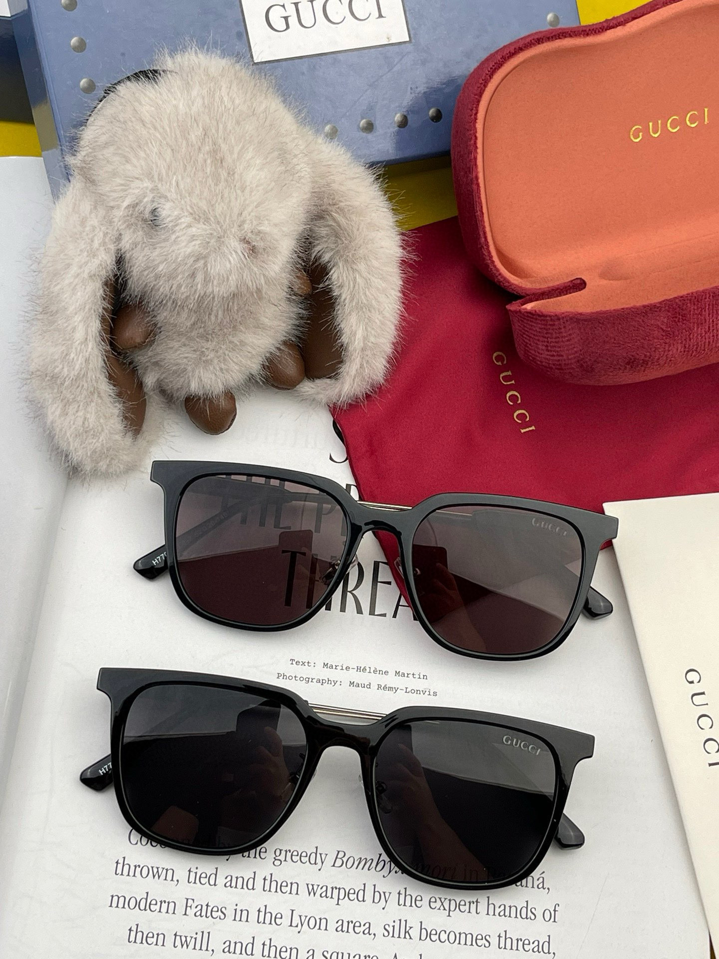 🔺 【GUCCI】2025开春新款 潮流爆款 时尚方框偏光太阳镜 高品质 佩戴舒适 网红潮款墨镜 女士高