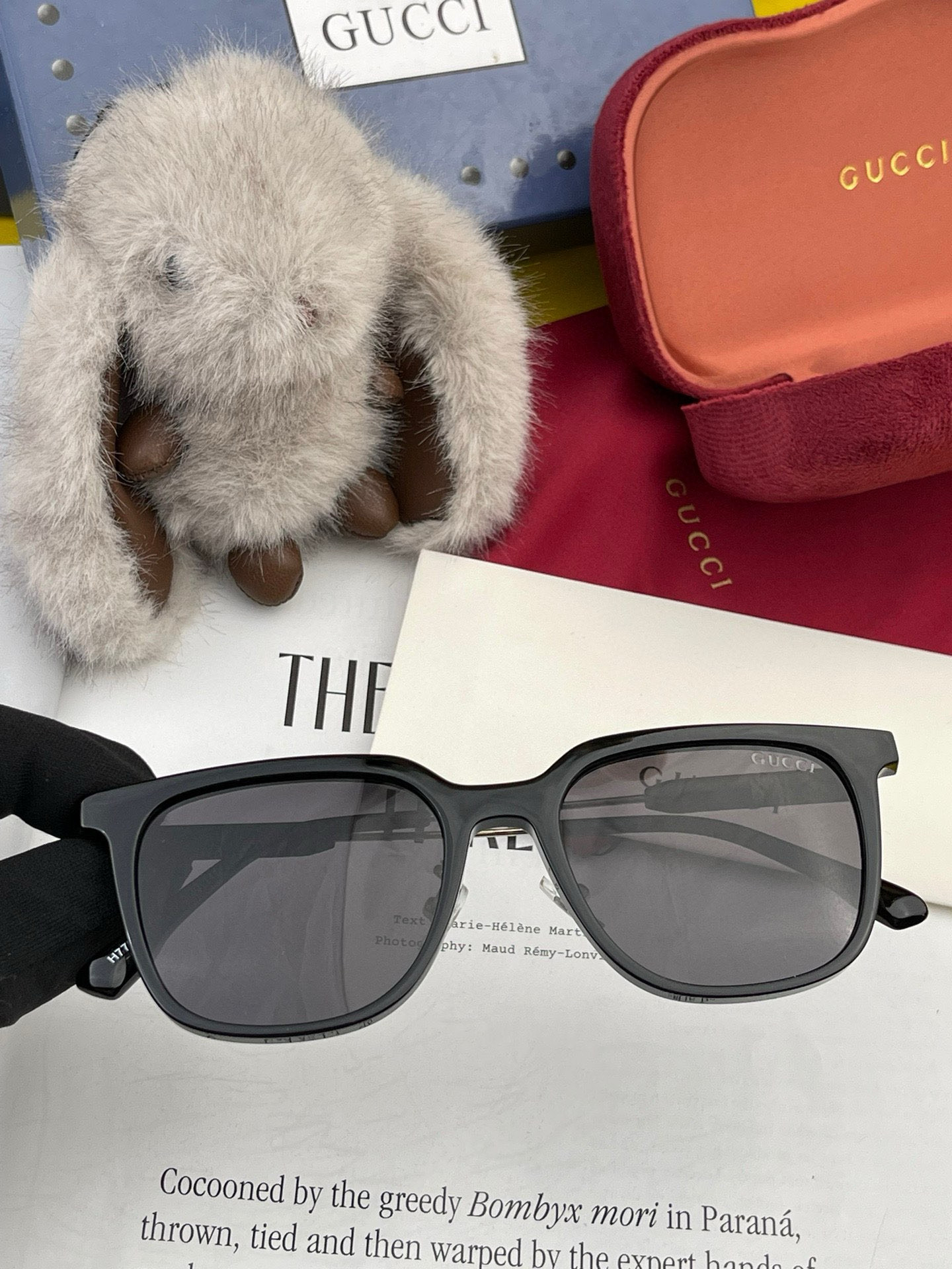 🔺 【GUCCI】2025开春新款 潮流爆款 时尚方框偏光太阳镜 高品质 佩戴舒适 网红潮款墨镜 女士高