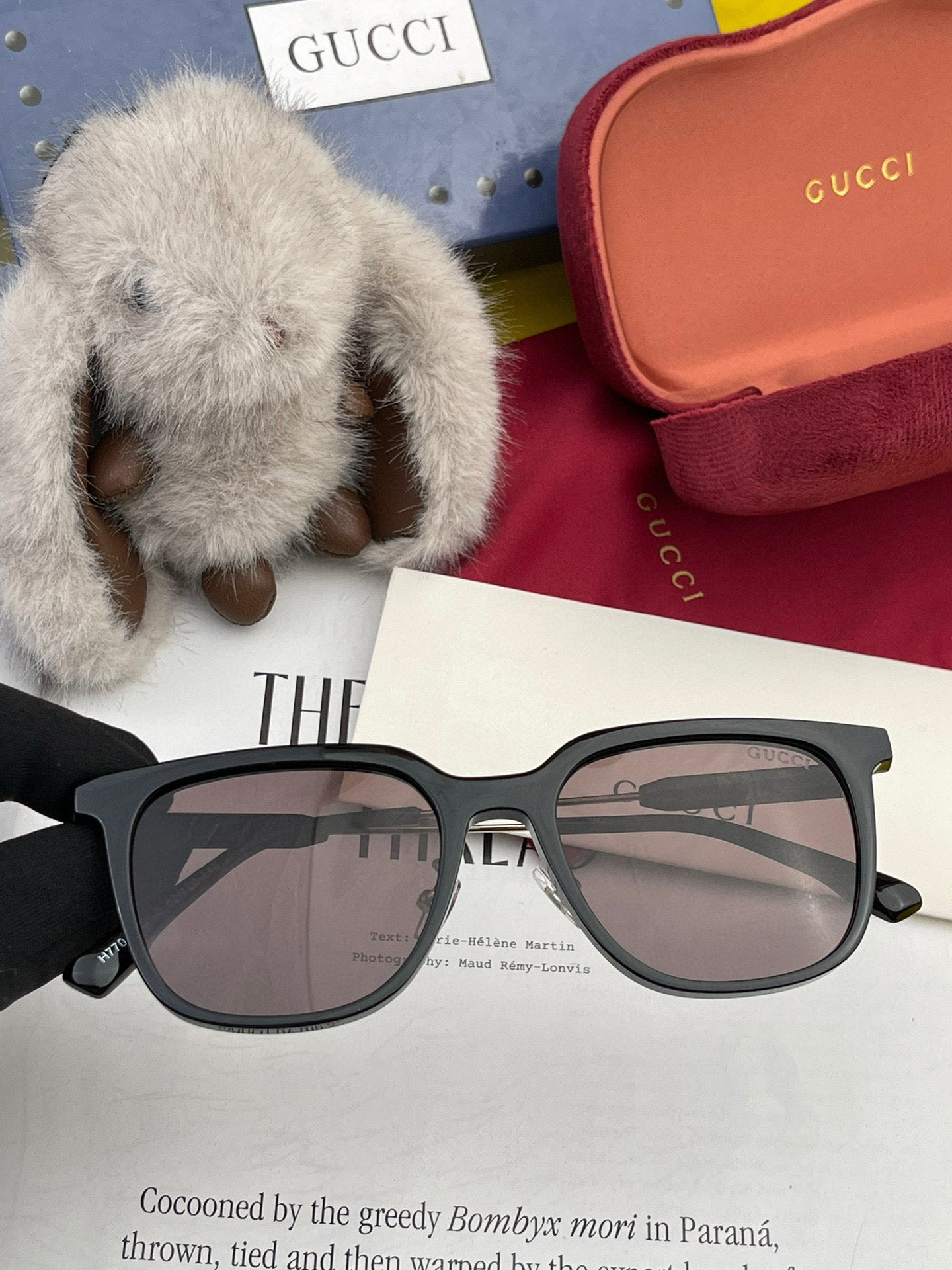 🔺 【GUCCI】2025开春新款 潮流爆款 时尚方框偏光太阳镜 高品质 佩戴舒适 网红潮款墨镜 女士高
