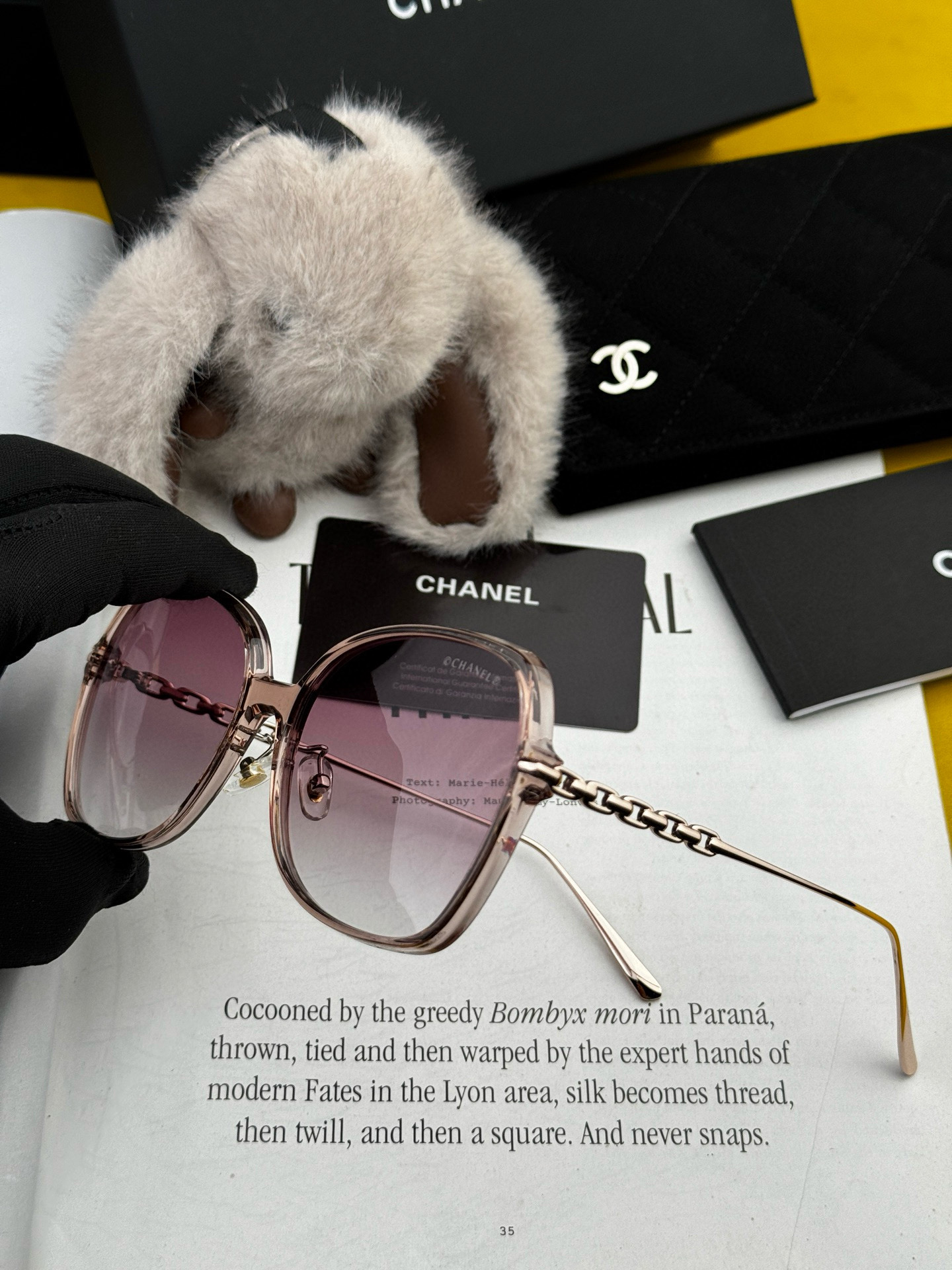   【CHANEL】香奈儿 2025新款潮流爆款 时尚方框太阳镜 佩戴舒适 网红潮款墨镜  女士高清加厚