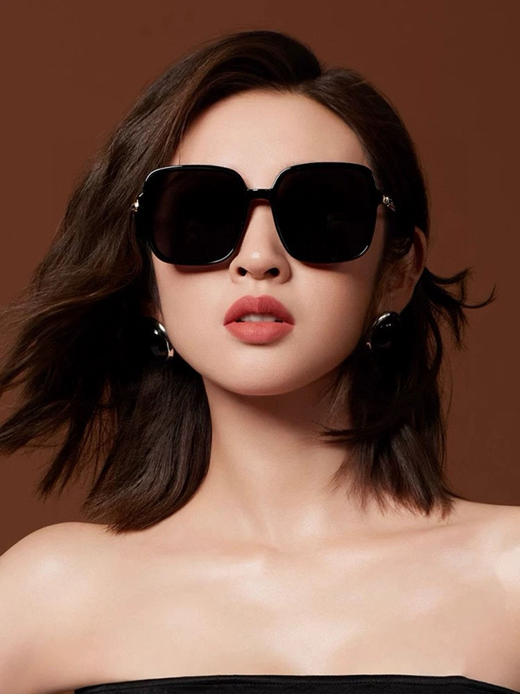   🔺 【DIOR】2025开春新款 潮流爆款 时尚圆框偏光太阳镜 高品质 佩戴舒适 网红潮款墨镜 女士