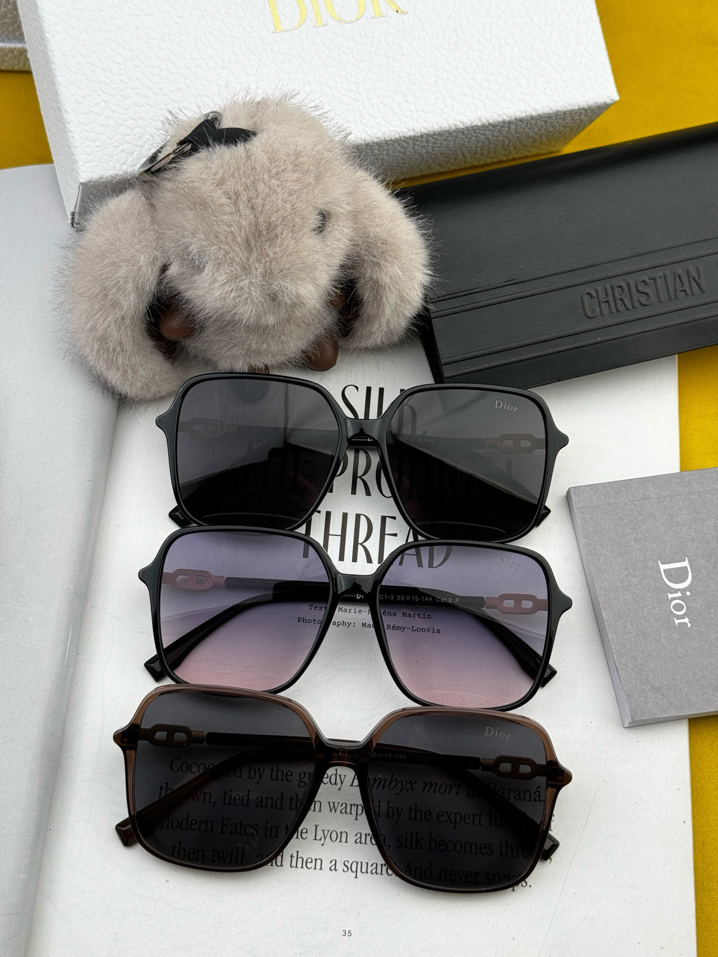   🔺 【DIOR】2025开春新款 潮流爆款 时尚圆框偏光太阳镜 高品质 佩戴舒适 网红潮款墨镜 女士