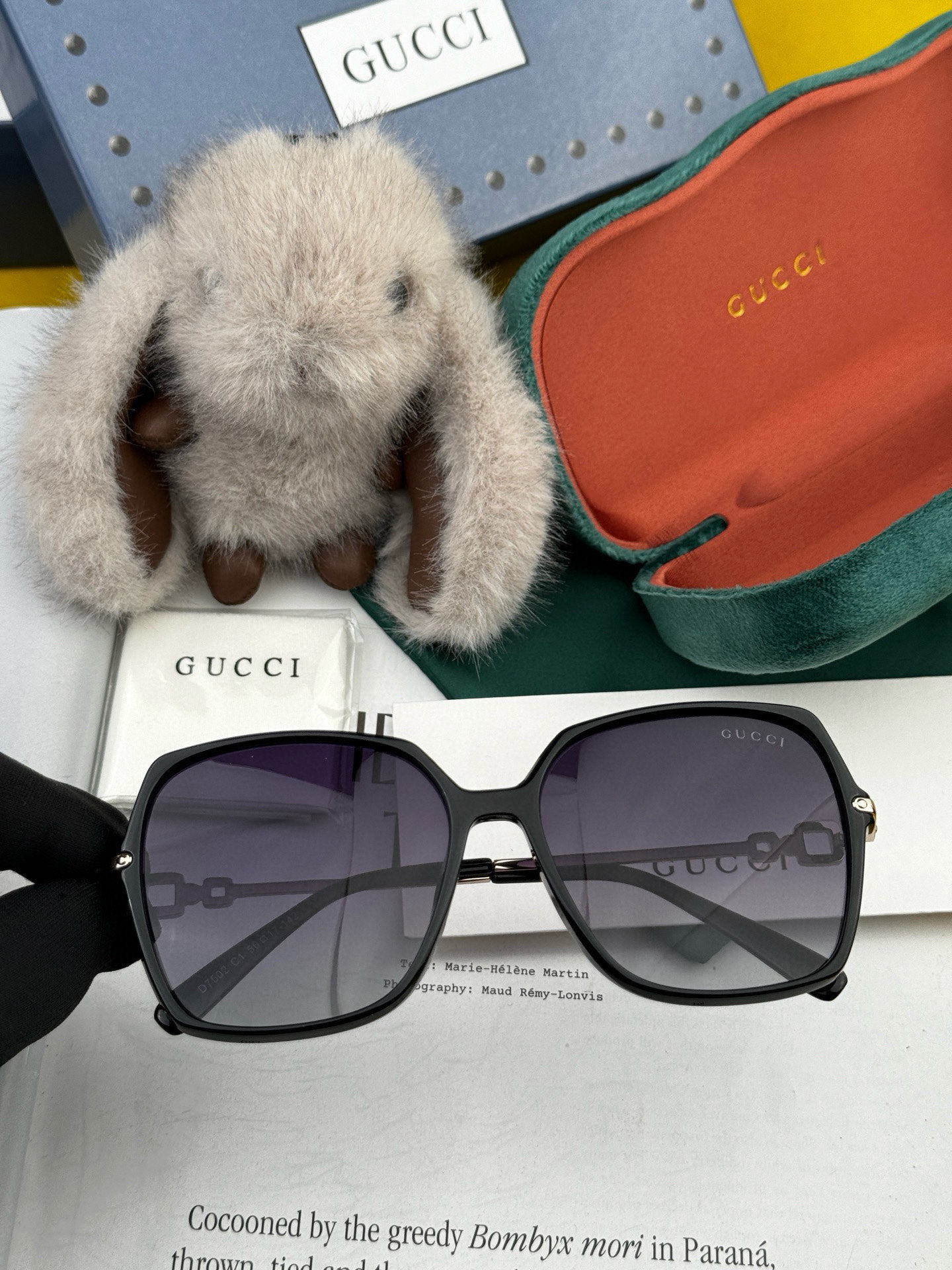   🔺 【GUCCI】2025开春新款 潮流爆款 时尚圆框偏光太阳镜 高品质 佩戴舒适 网红潮款墨镜 女