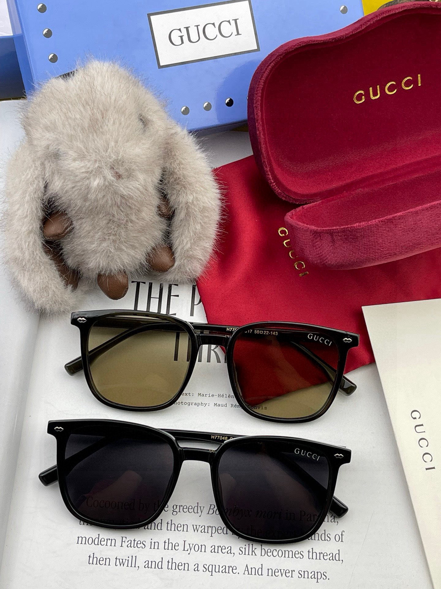 🔺 【GUCCI】2025开春新款 潮流爆款 时尚方框偏光太阳镜 高品质 佩戴舒适 网红潮款墨镜 女士高