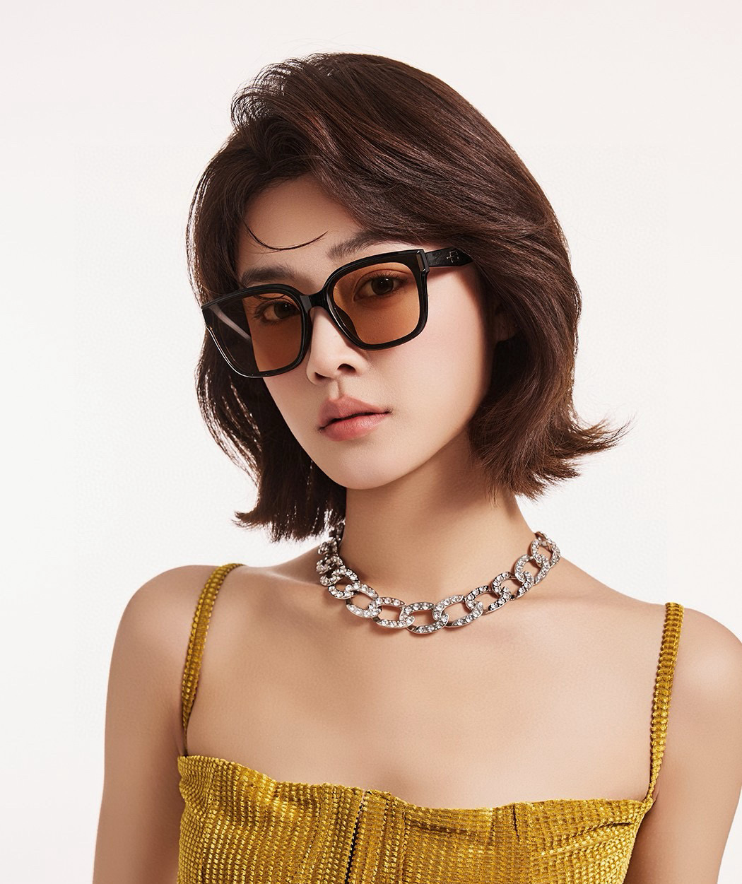 🔺 【GUCCI】2025开春新款 潮流爆款 时尚折叠方框尼龙偏光太阳镜 高品质 佩戴舒适 网红潮款墨镜