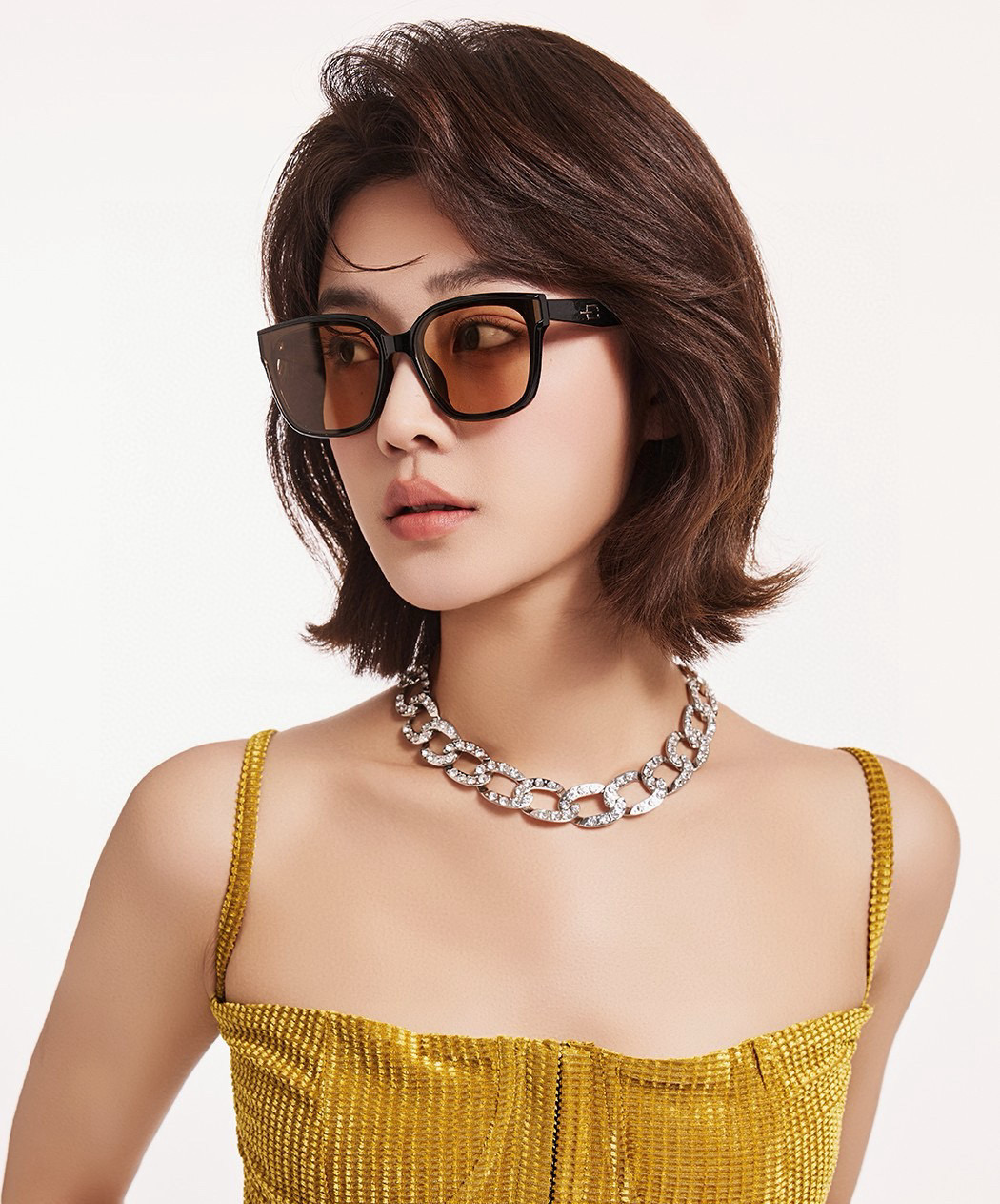🔺 【GUCCI】2025开春新款 潮流爆款 时尚折叠方框尼龙偏光太阳镜 高品质 佩戴舒适 网红潮款墨镜