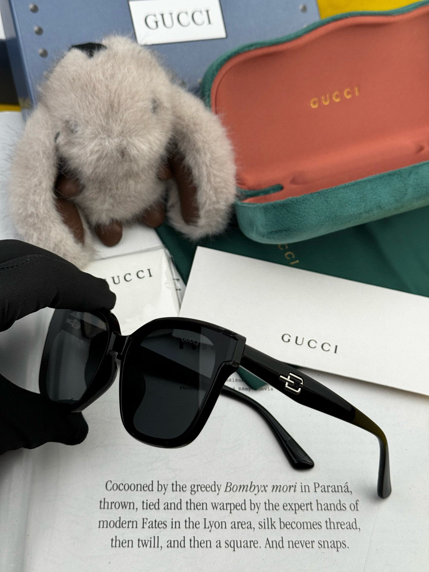 🔺 【GUCCI】2025开春新款 潮流爆款 时尚方框偏光太阳镜 高品质 佩戴舒适 网红潮款墨镜 女士高