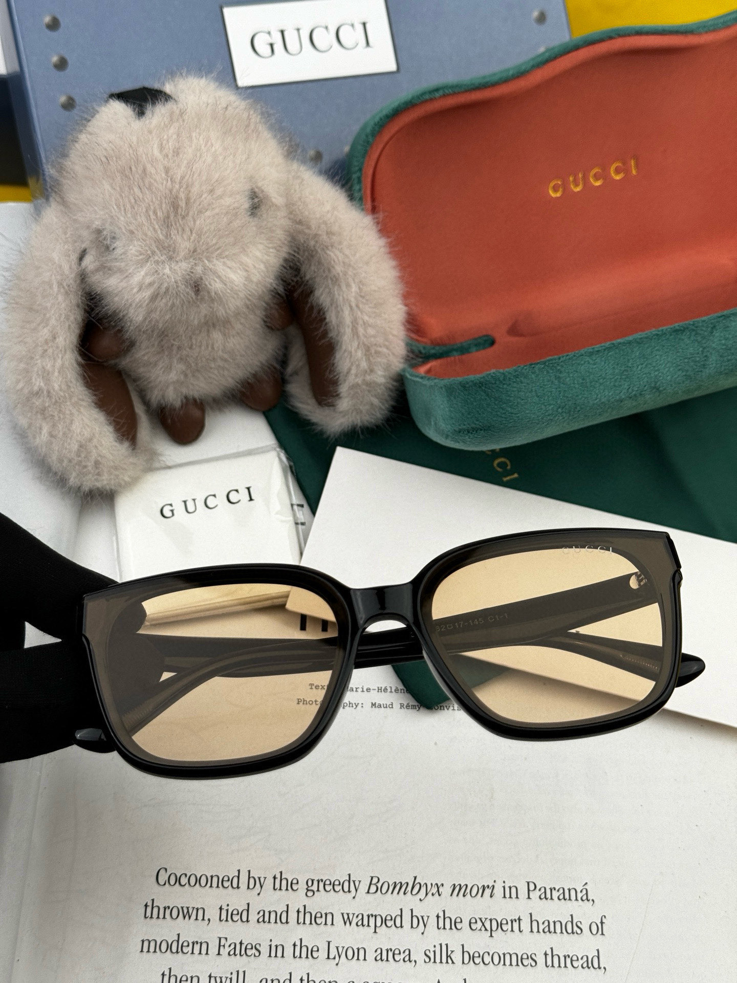 🔺 【GUCCI】2025开春新款 潮流爆款 时尚方框偏光太阳镜 高品质 佩戴舒适 网红潮款墨镜 女士高