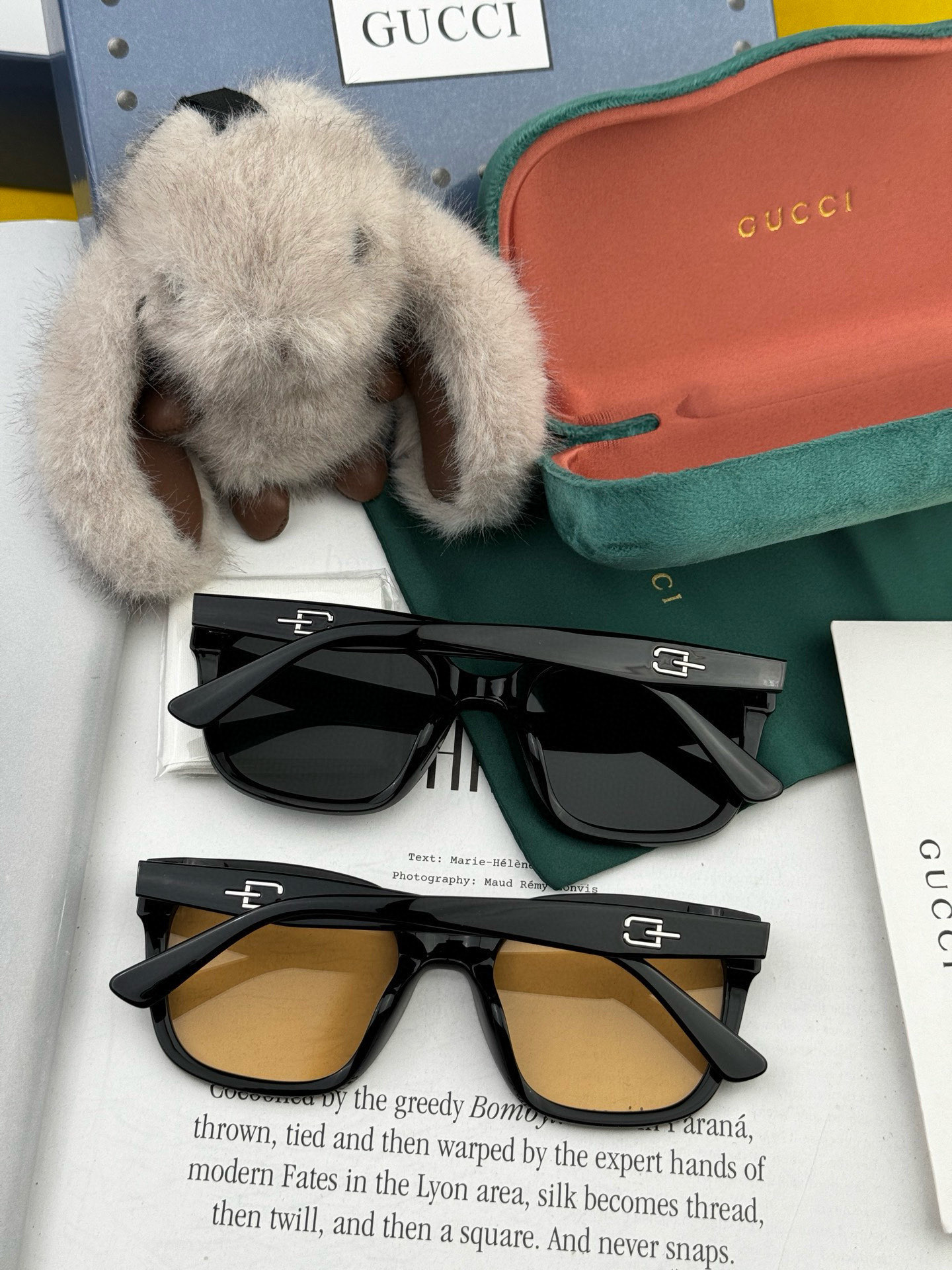 🔺 【GUCCI】2025开春新款 潮流爆款 时尚方框偏光太阳镜 高品质 佩戴舒适 网红潮款墨镜 女士高