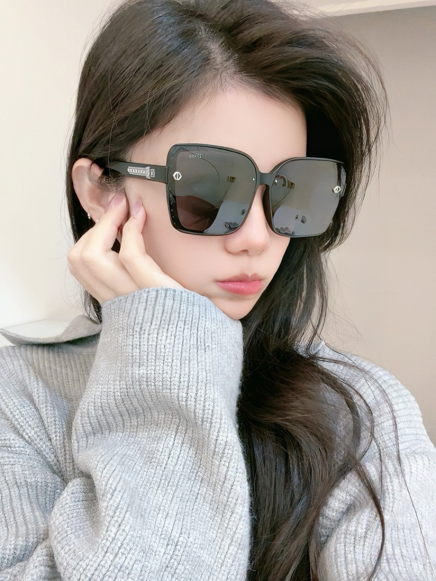 🔺 【DIOR-迪奥】2025开春新款 潮流爆款 时尚方框偏光太阳镜 高品质 佩戴舒适 网红潮款墨镜 型