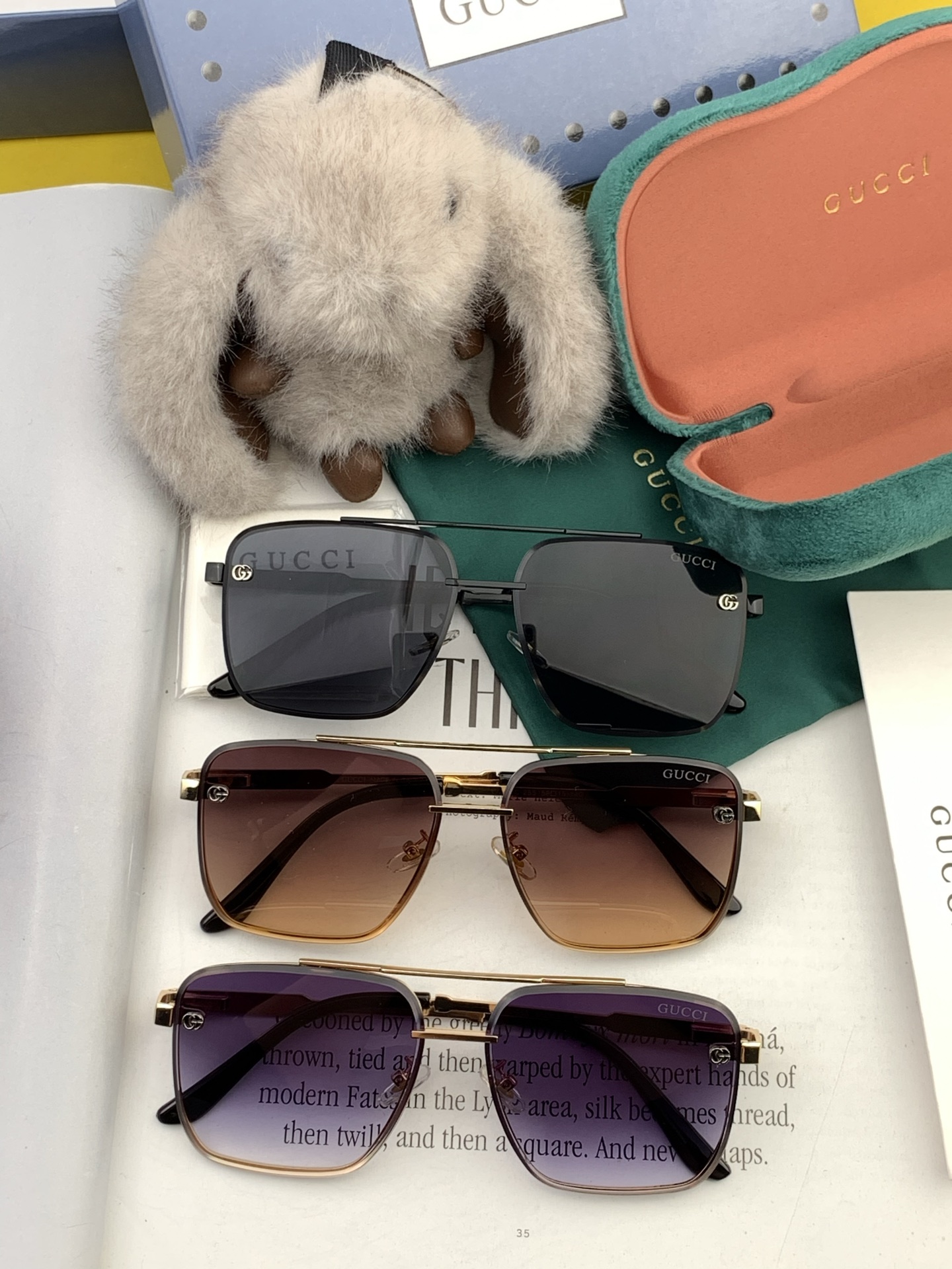   Gucci 。  高品质男女款墨镜   。蛤蟆镜 开车钓鱼都可 。百搭显瘦墨镜韩版男士飞行员大框司机