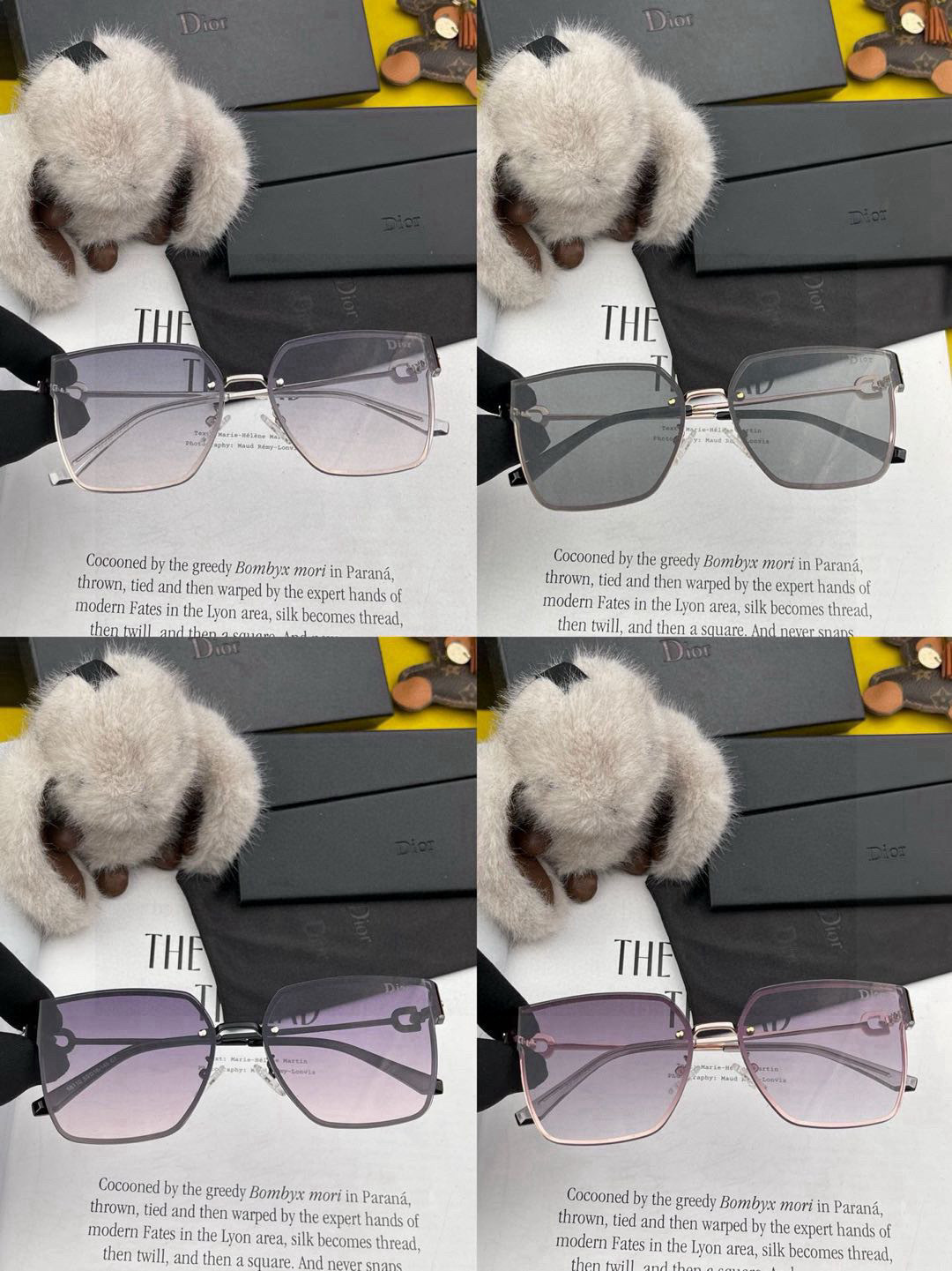   DIOR🌋☔️时尚无框太阳镜镜片 顶级奢侈品强 高品质胜利亲亲🍦🍨 得意 气质非凡😄 🍫🍪女士开车墨