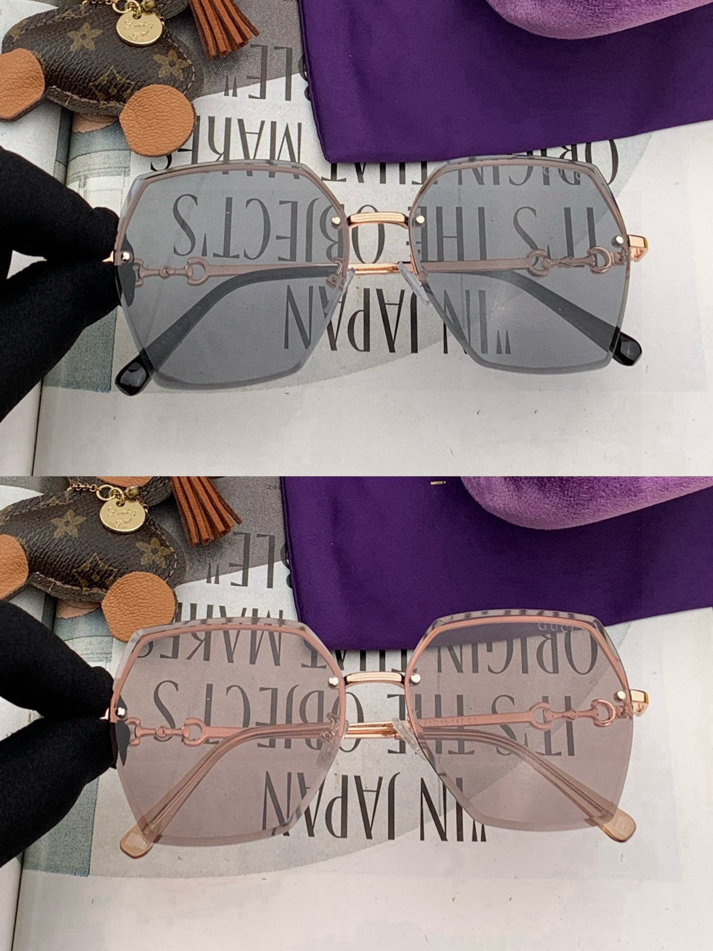  GUCCI-古驰意大利进口🇮🇹2025时尚潮流奢华装饰太阳眼镜 尼龙偏光高清太阳镜明星海报款 超高复杂