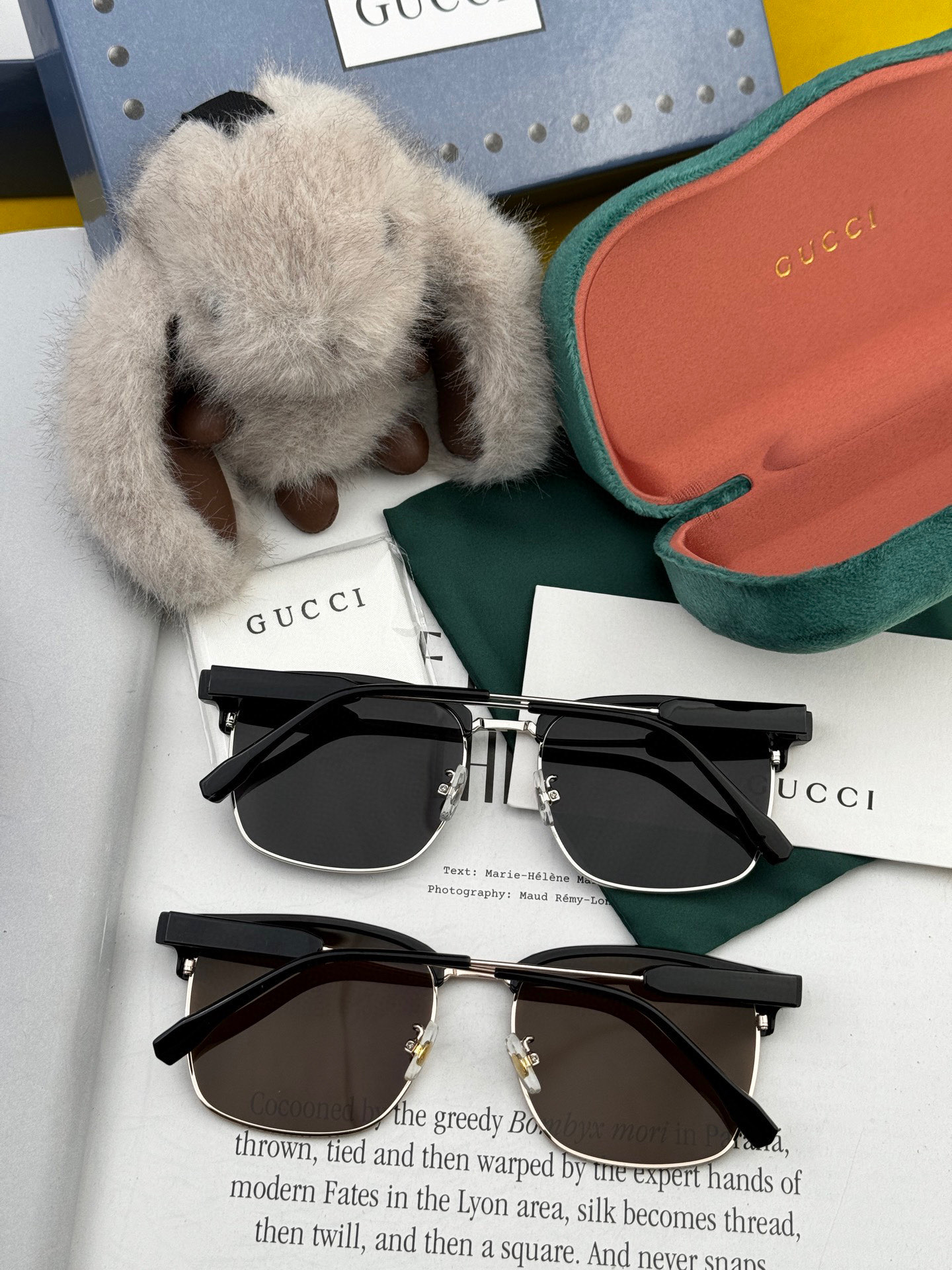  🔺 【GUCCI-偏光太阳镜】2025开春新款 潮流爆款 时尚方框偏光太阳镜 高品质 佩戴舒适 网红潮