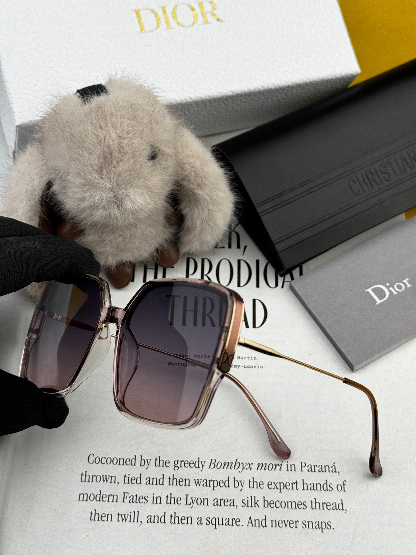  🔺 【DIOR-迪奥】2025开春新款 潮流爆款 时尚方框偏光太阳镜 高品质 佩戴舒适 网红潮款墨镜 