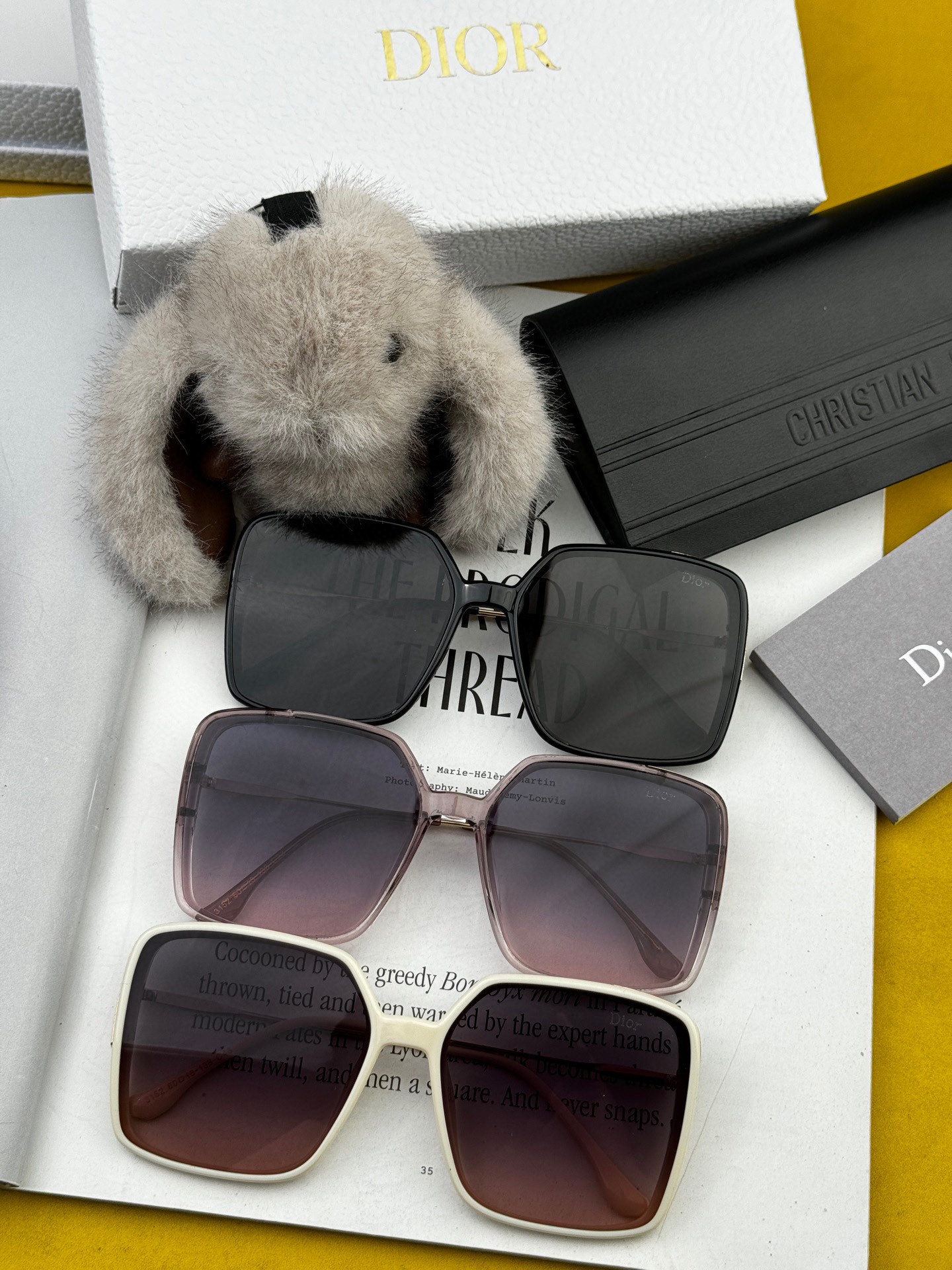  🔺 【DIOR-迪奥】2025开春新款 潮流爆款 时尚方框偏光太阳镜 高品质 佩戴舒适 网红潮款墨镜 