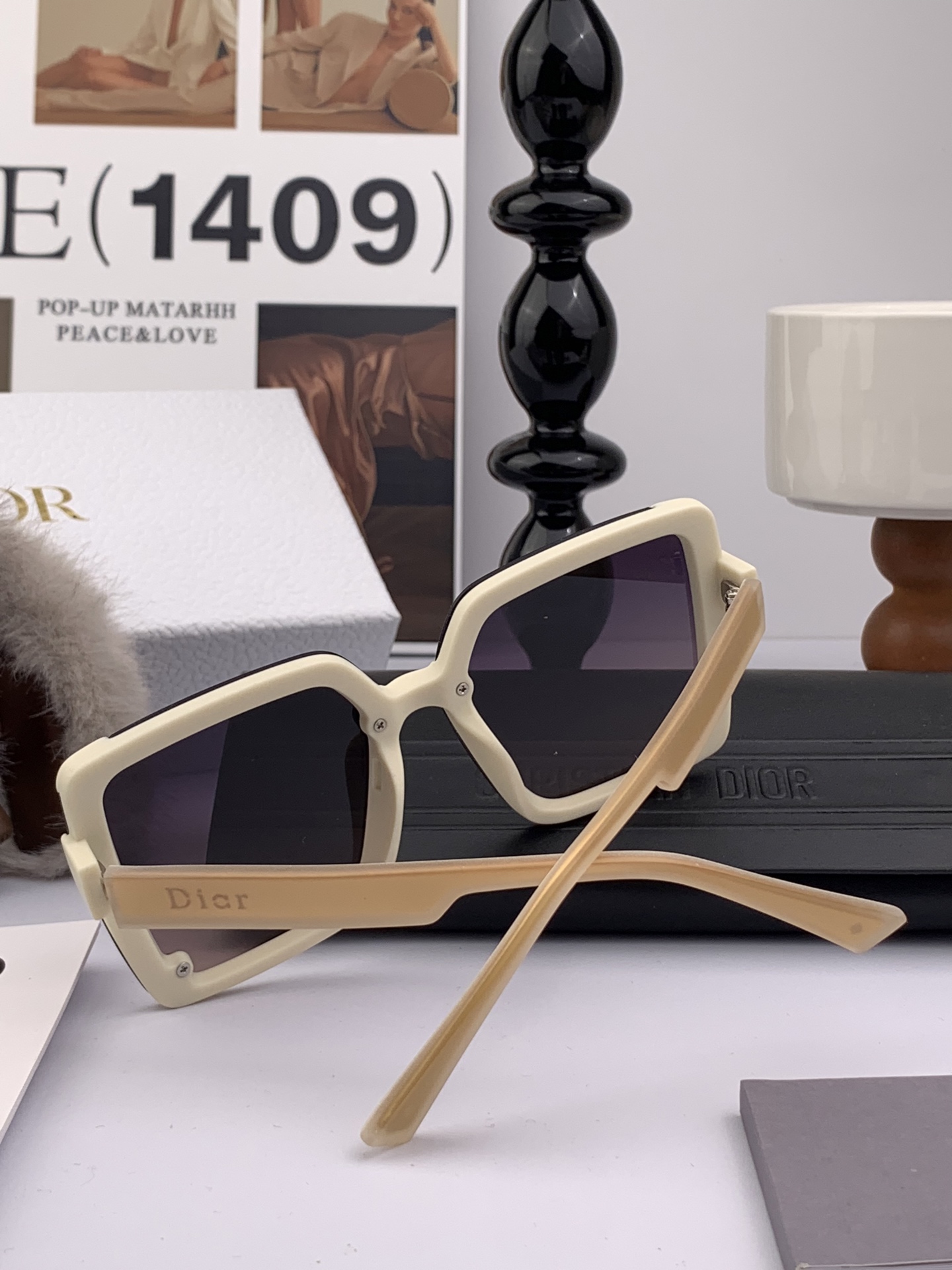  🔺 【DIOR-迪奥】2025开春新款 潮流爆款 时尚方框偏光太阳镜 高品质 佩戴舒适 网红潮款墨镜 