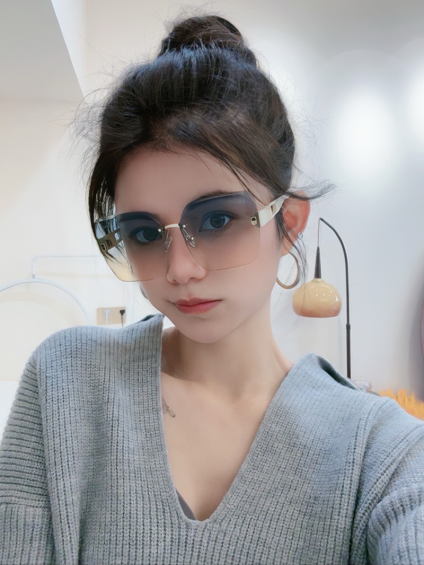 🔺 【DIOR-迪奥】2025开春新款 潮流爆款 时尚方框太阳镜 高品质 佩戴舒适 网红潮款墨镜 女士高