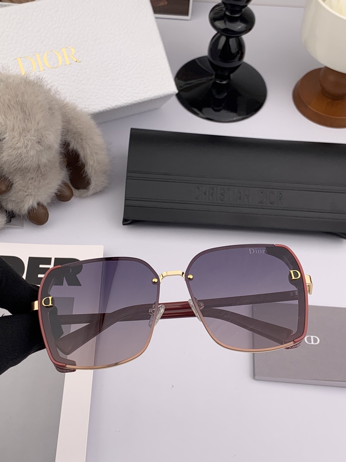  🔺 【DIOR-迪奥偏光太阳镜】2025开春新款 潮流爆款 时尚方框偏光太阳镜 高品质 佩戴舒适 网红