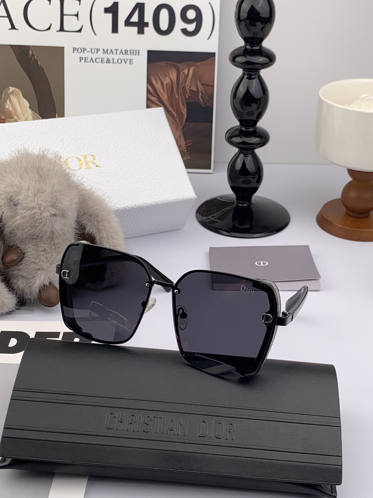  🔺 【DIOR-迪奥偏光太阳镜】2025开春新款 潮流爆款 时尚方框偏光太阳镜 高品质 佩戴舒适 网红