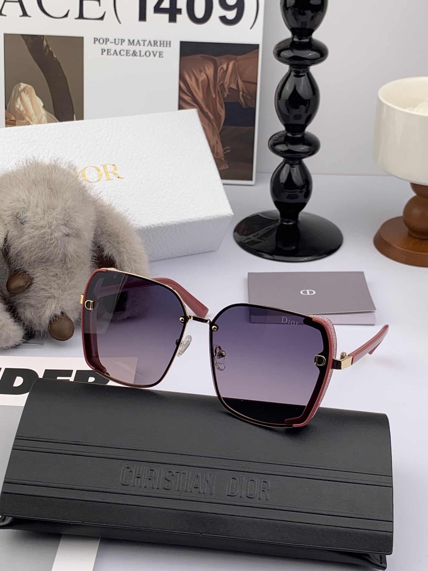  🔺 【DIOR-迪奥偏光太阳镜】2025开春新款 潮流爆款 时尚方框偏光太阳镜 高品质 佩戴舒适 网红