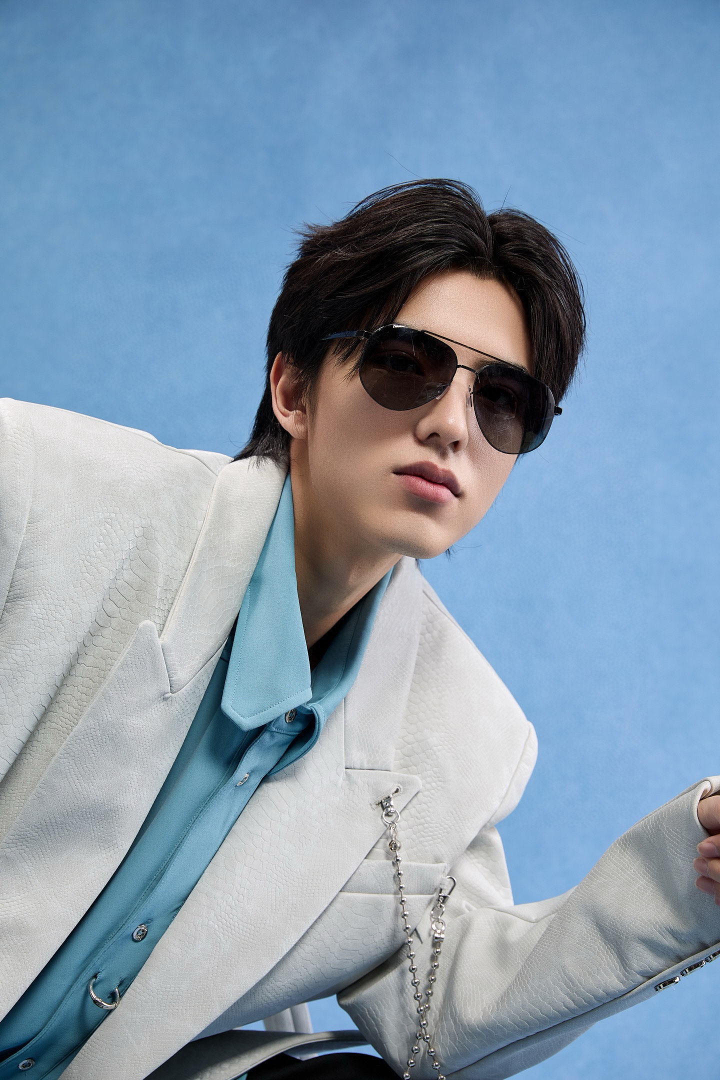         GUCCI 男款炫彩飞行员偏光太阳镜 ❤️材质：高清尼龙加厚卡槽高清偏光镜片 🌹无边框镜