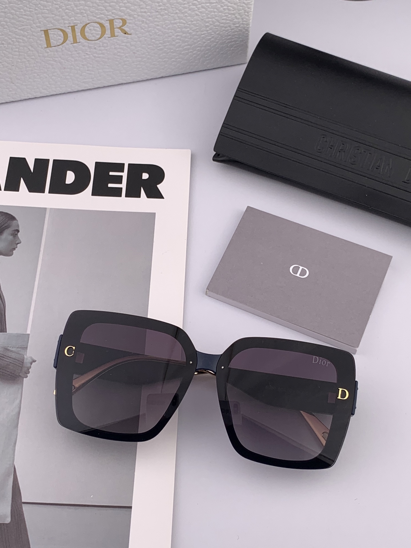 🔺 【DIOR-迪奥】2025开春新款 潮流爆款 时尚方框太阳镜 高品质 佩戴舒适 网红潮款墨镜 女士高