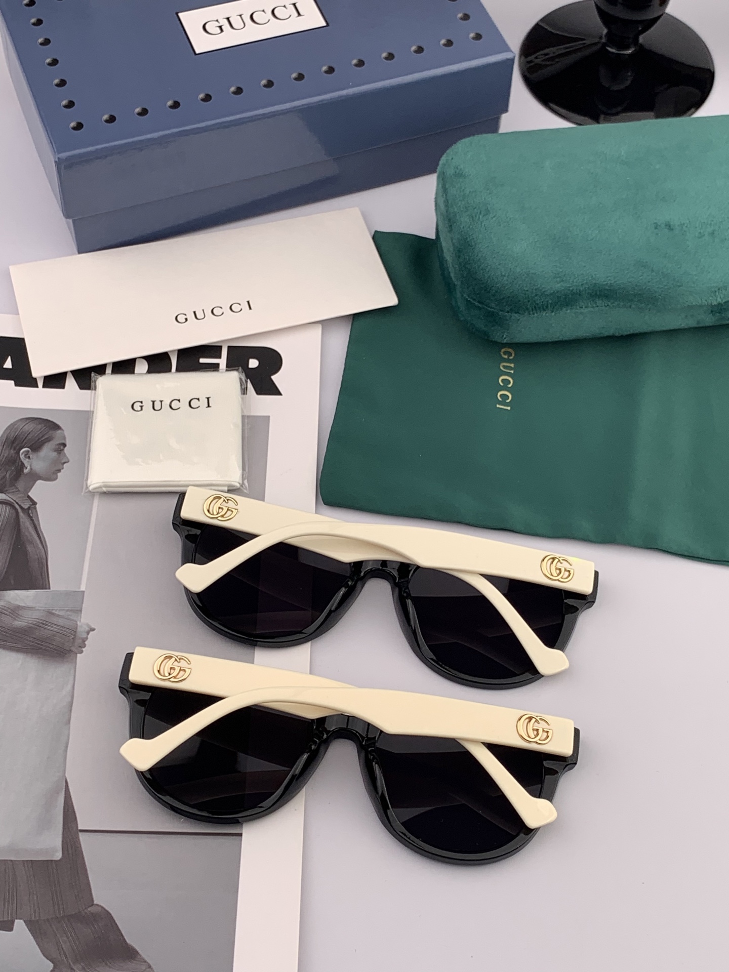  🔺 【GUCCI】2025开春新款 潮流爆款 时尚圆框太阳镜 高品质 佩戴舒适 网红潮款墨镜 型号：G