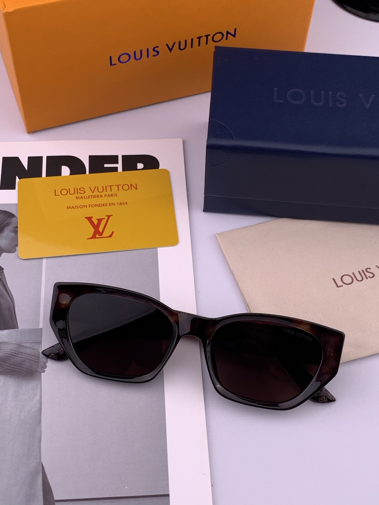  LV 2025年开春新款  潮流爆款 时尚方框太阳镜 高品质 佩戴舒适 网红潮款墨镜 型号L9551
