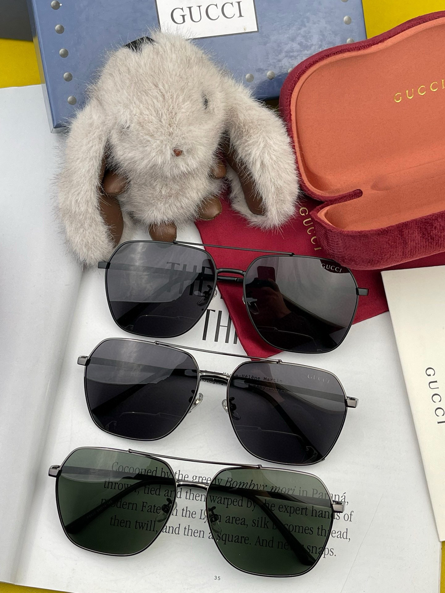   Gucci 。  高品质男女款墨镜   👍 进口宝丽来偏光镜片  。蛤蟆镜 开车钓鱼都可 。百搭显瘦