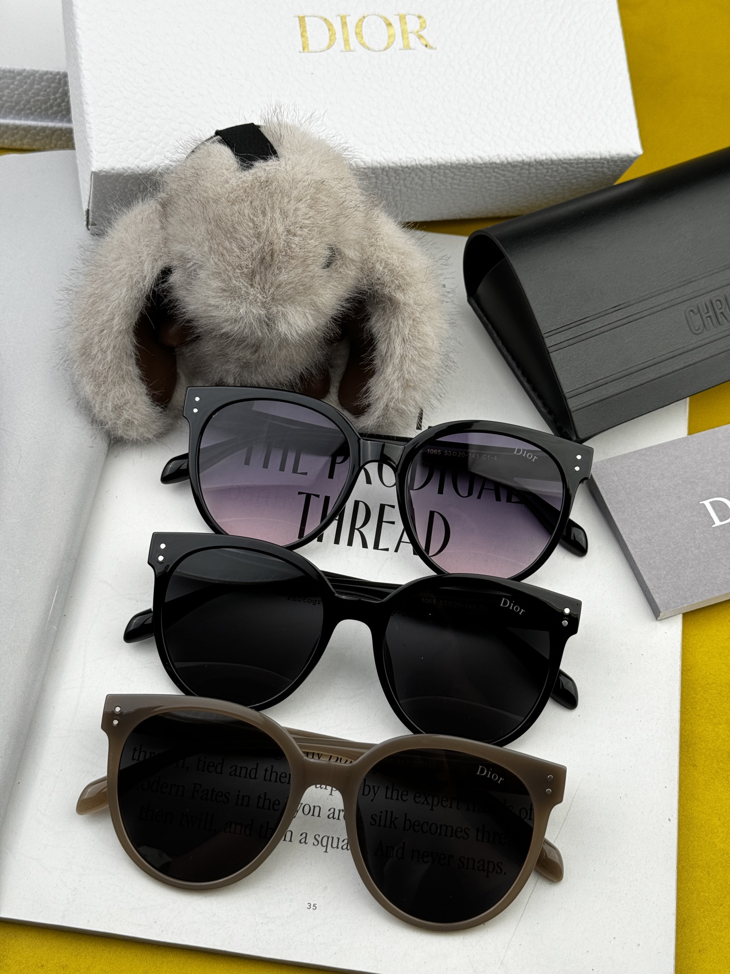  🔺 【DIOR-迪奥】2025开春新款 潮流爆款 时尚圆框偏光太阳镜 高品质 佩戴舒适 网红潮款墨镜 