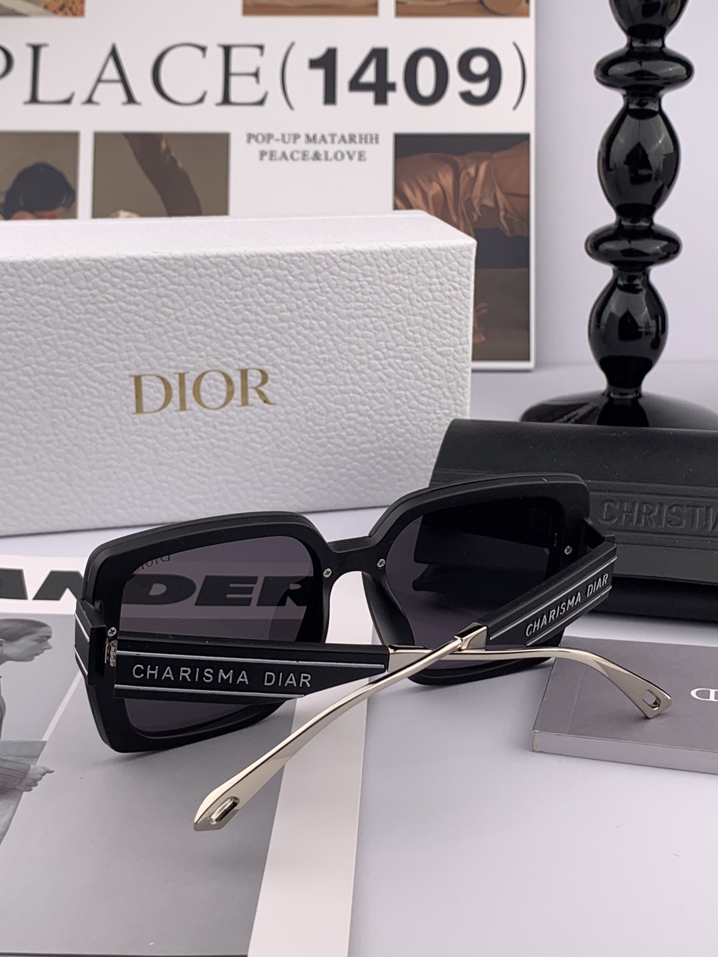 🔺 【DIOR-迪奥】2025开春新款 潮流爆款 时尚方框太阳镜 高品质 佩戴舒适 网红潮款墨镜 女士高