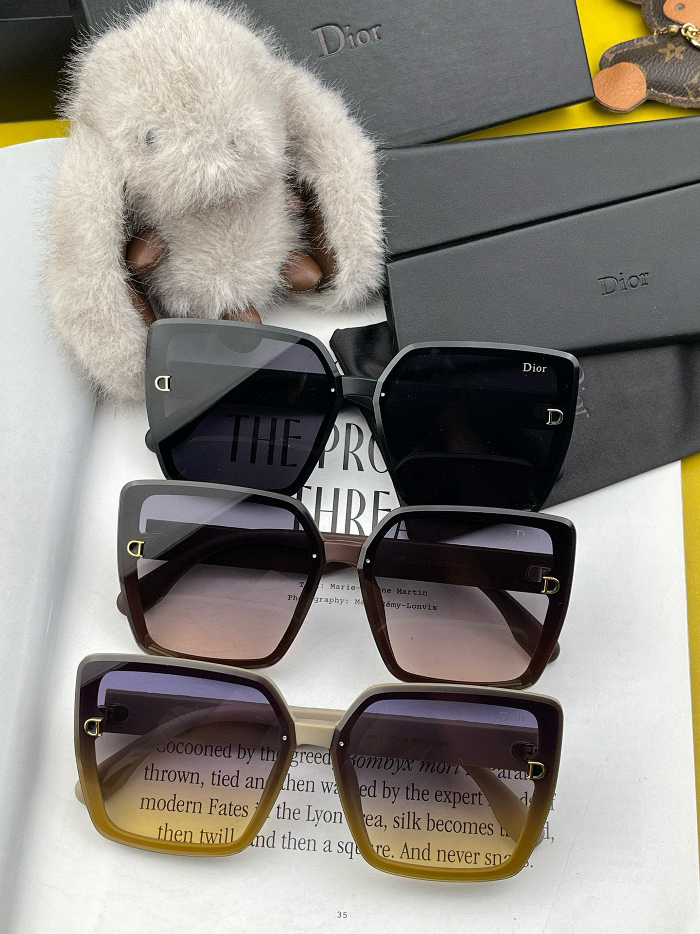  🔺 【DIOR-迪奥】2025开春新款 潮流爆款 时尚方框偏光太阳镜 高品质 佩戴舒适 网红潮款墨镜 