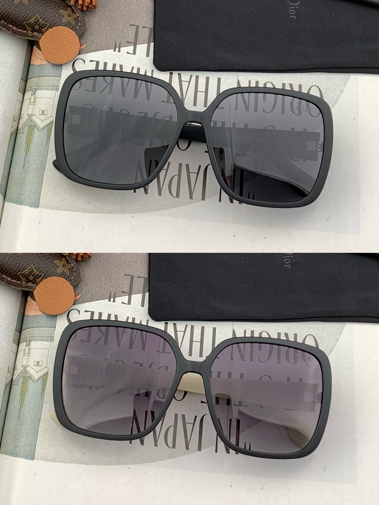  🔺 【DIOR-迪奥】2025开春新款 潮流爆款 时尚方框偏光太阳镜 高品质 佩戴舒适 网红潮款墨镜 