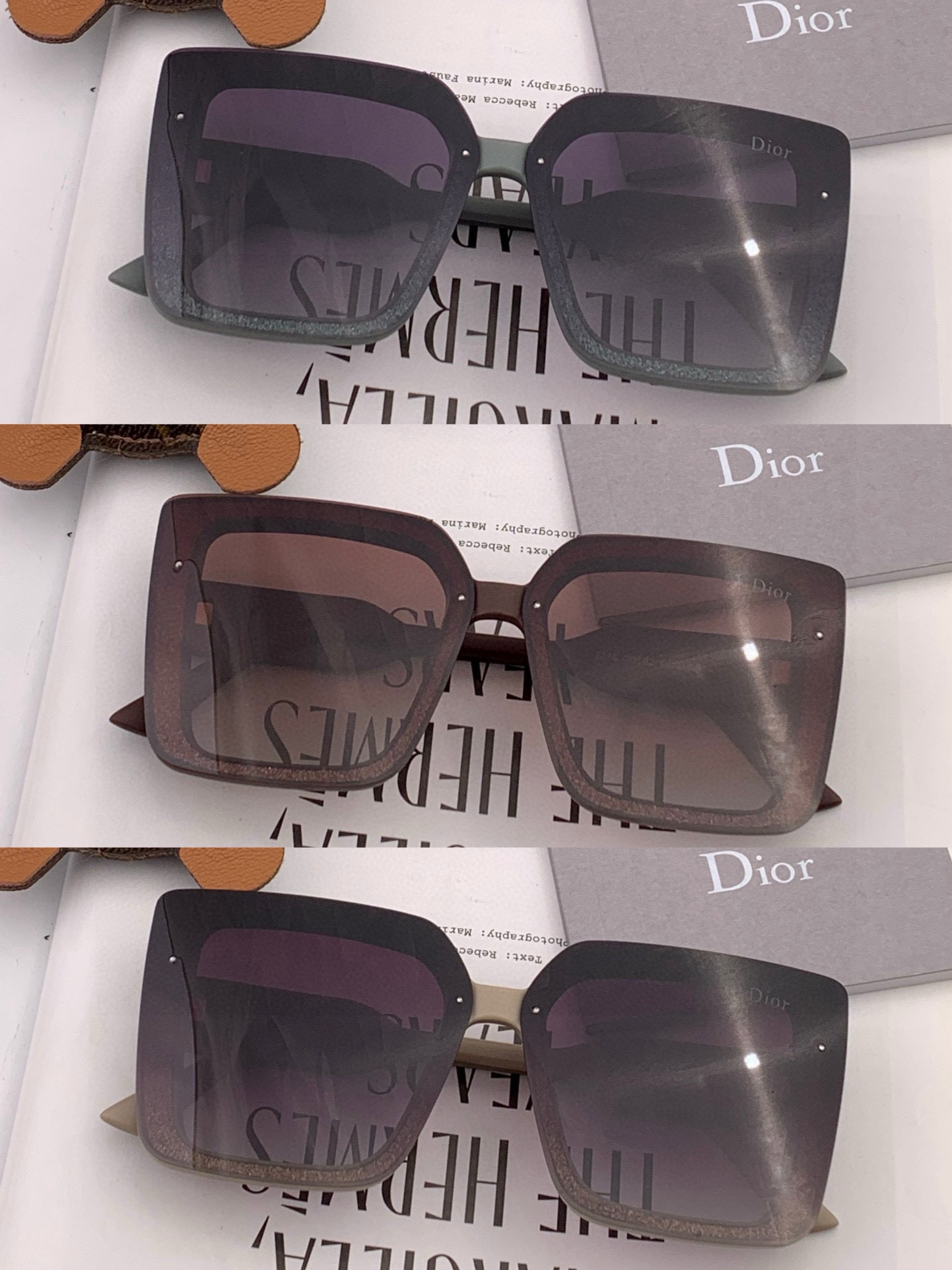  🔺 【DIOR-迪奥】2025开春新款 潮流爆款 时尚方框偏光太阳镜 高品质 佩戴舒适 网红潮款墨镜 