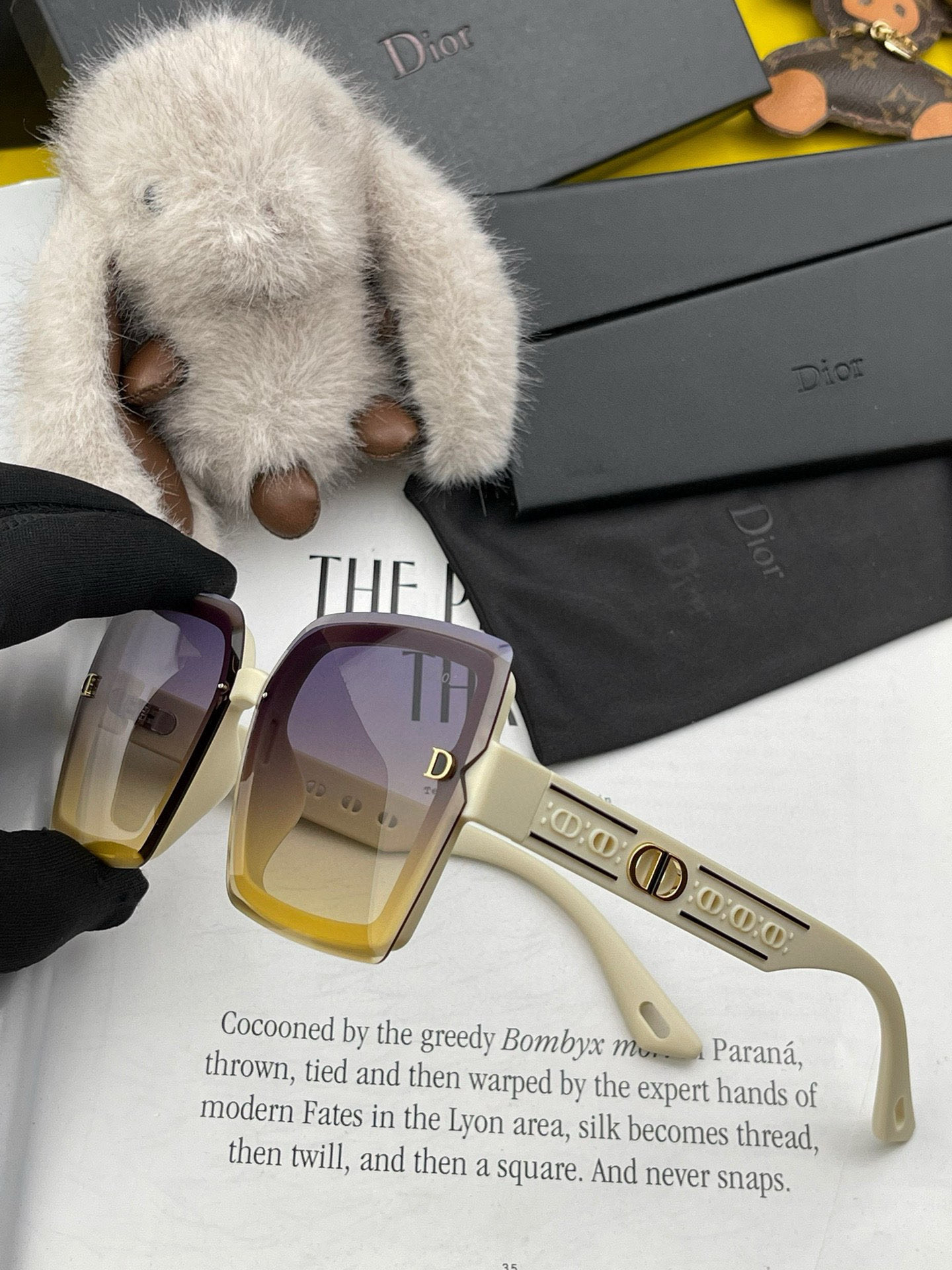  🔺 【DIOR-迪奥】2025开春新款 潮流爆款 时尚方框偏光太阳镜 高品质 佩戴舒适 网红潮款墨镜 