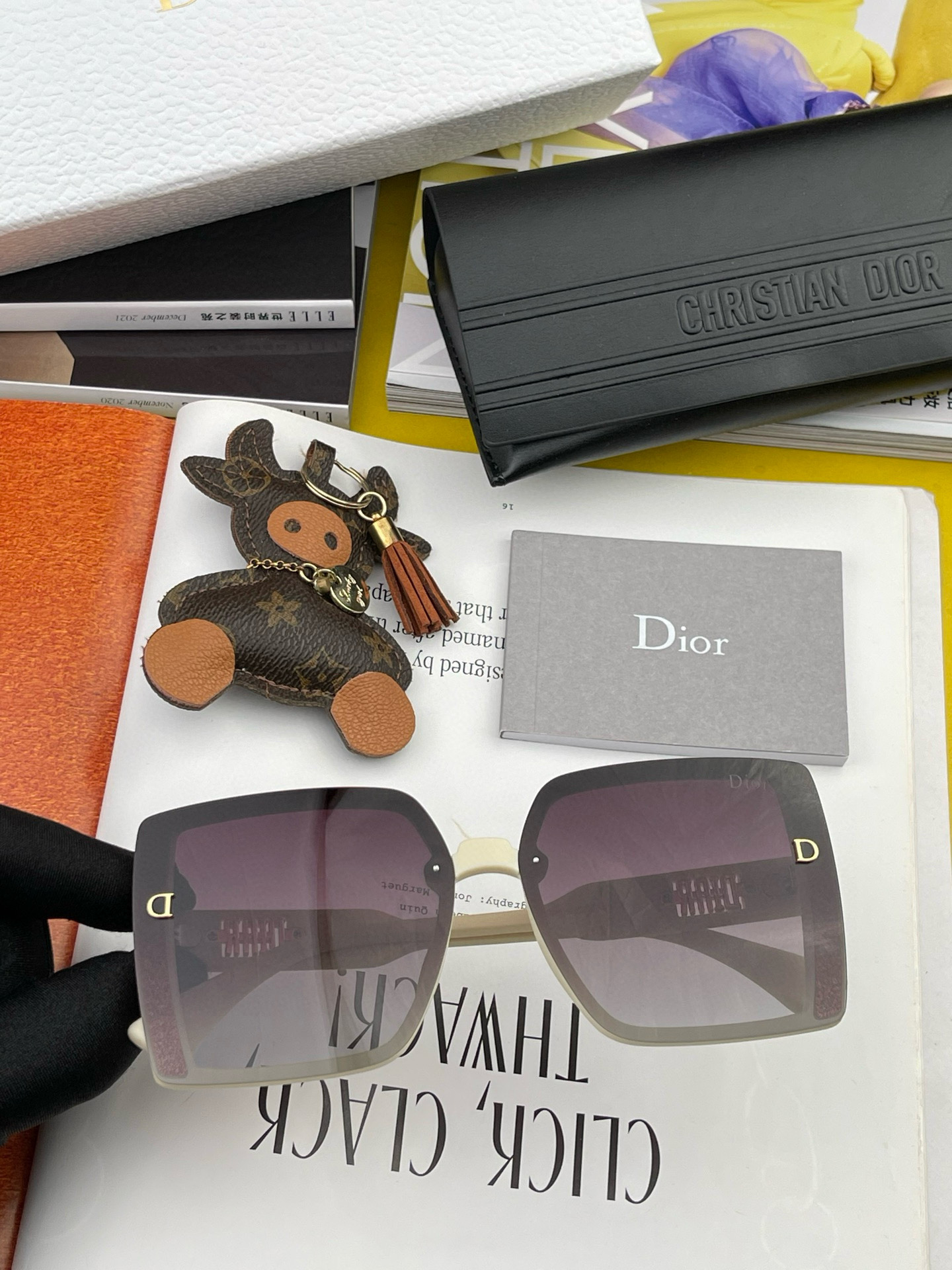 🔺 【DIOR-迪奥】2025开春新款 潮流爆款 时尚方框偏光太阳镜 高品质 佩戴舒适 网红潮款墨镜 型