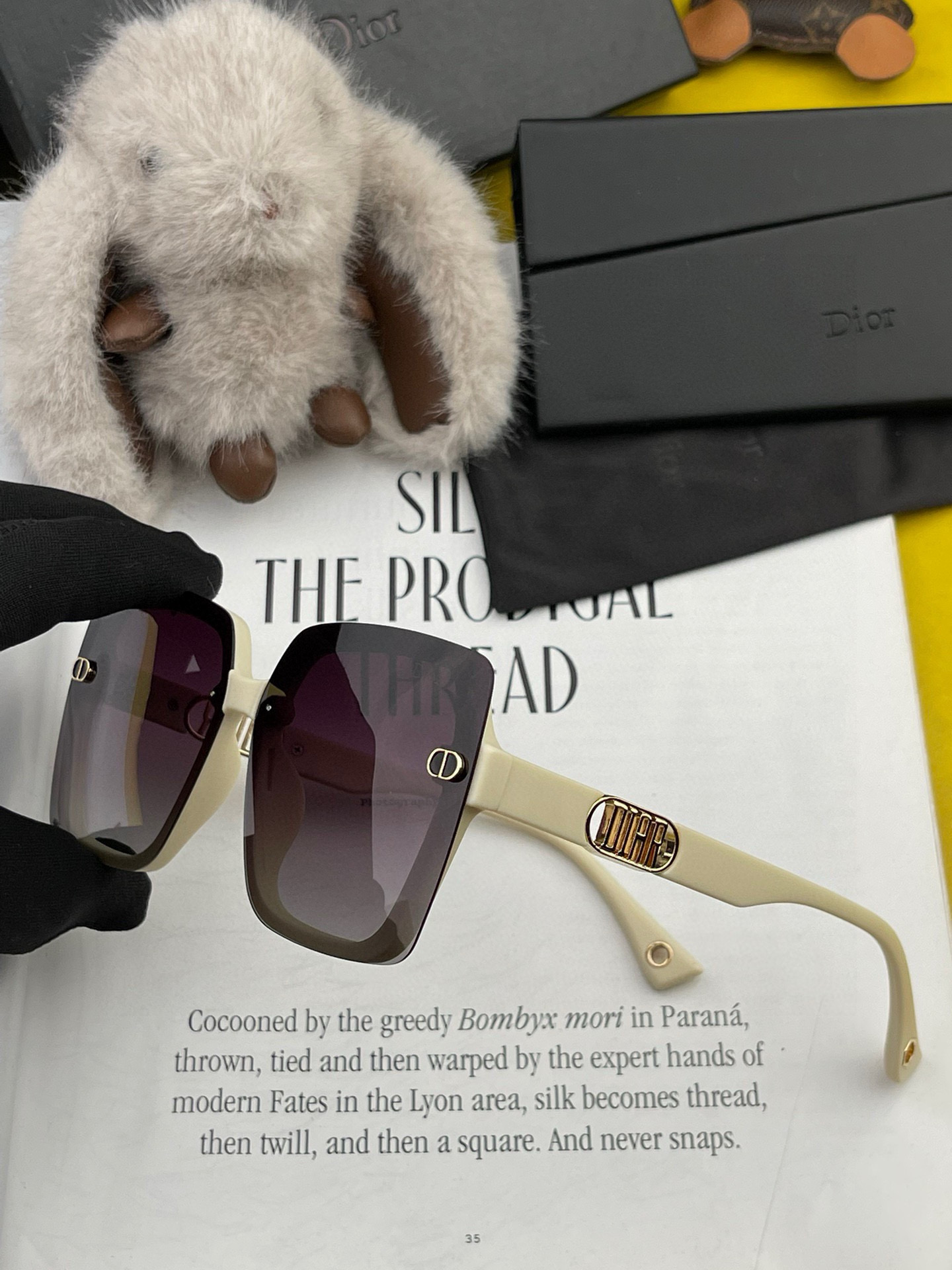 🔺 【DIOR-迪奥】2025开春新款 潮流爆款 时尚方框偏光太阳镜 高品质 佩戴舒适 网红潮款墨镜 女