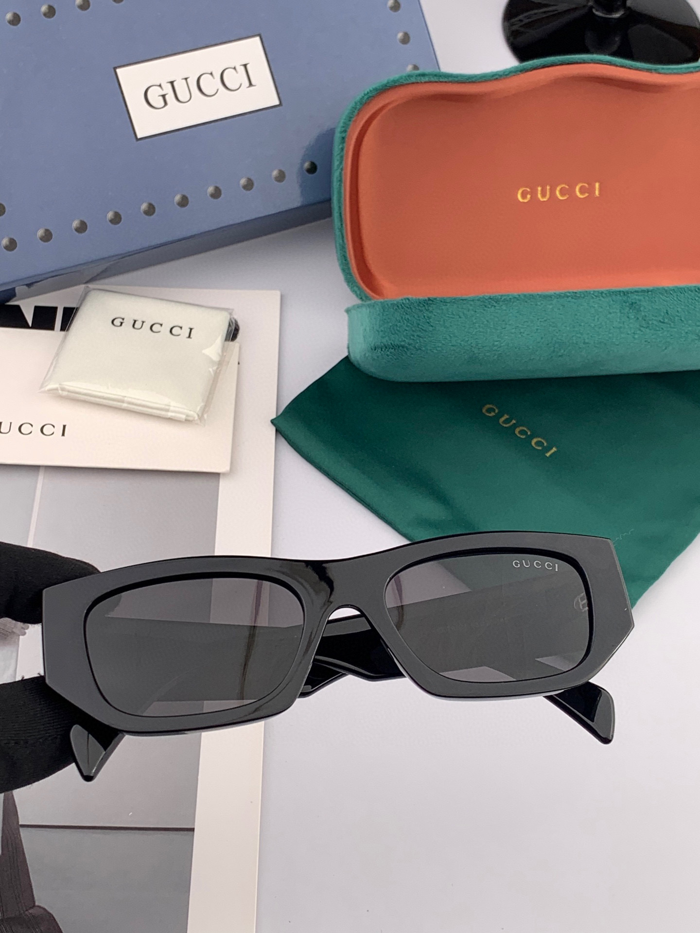 🔺 【GUCCI】2025开春新款 潮流爆款 时尚圆框偏光太阳镜 高品质 佩戴舒适 网红潮款墨镜 女士高