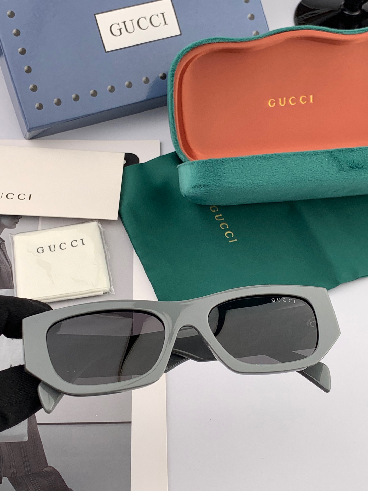 🔺 【GUCCI】2025开春新款 潮流爆款 时尚圆框偏光太阳镜 高品质 佩戴舒适 网红潮款墨镜 女士高