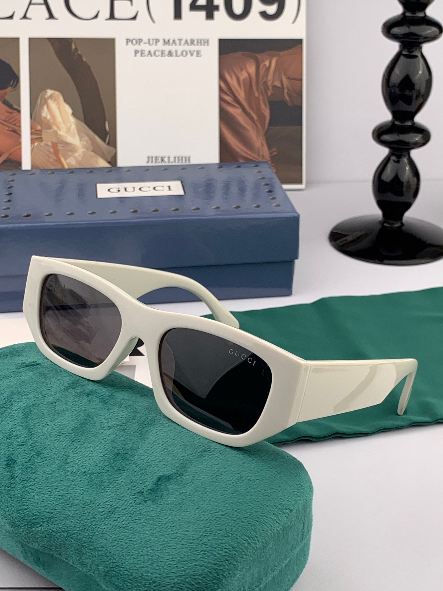 🔺 【GUCCI】2025开春新款 潮流爆款 时尚圆框偏光太阳镜 高品质 佩戴舒适 网红潮款墨镜 女士高