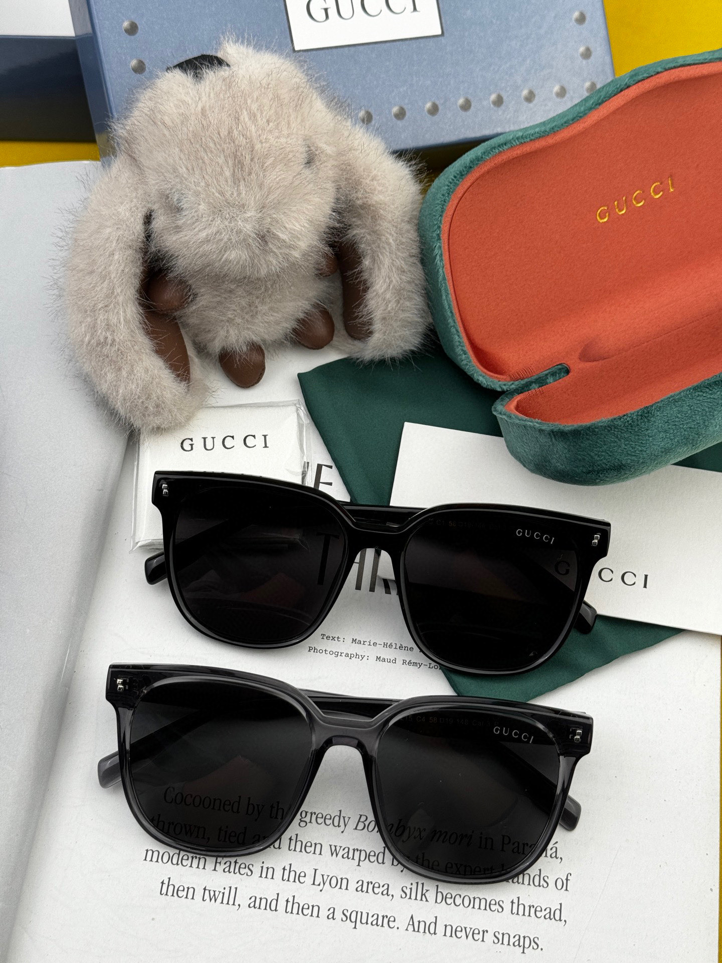 🔺 【GUCCI】2025开春新款 潮流爆款 时尚方框偏光太阳镜 高品质 佩戴舒适 网红潮款墨镜 情侣款