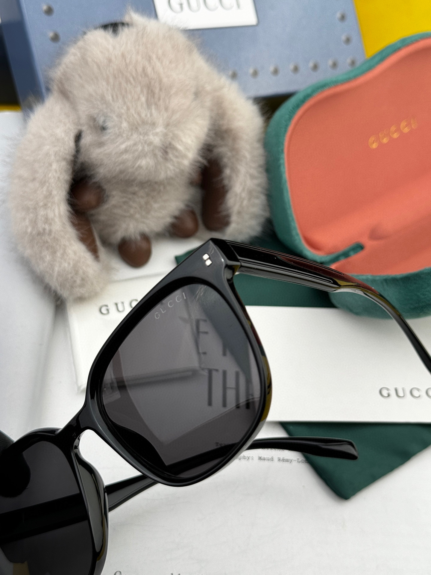 🔺 【GUCCI】2025开春新款 潮流爆款 时尚方框偏光太阳镜 高品质 佩戴舒适 网红潮款墨镜 情侣款