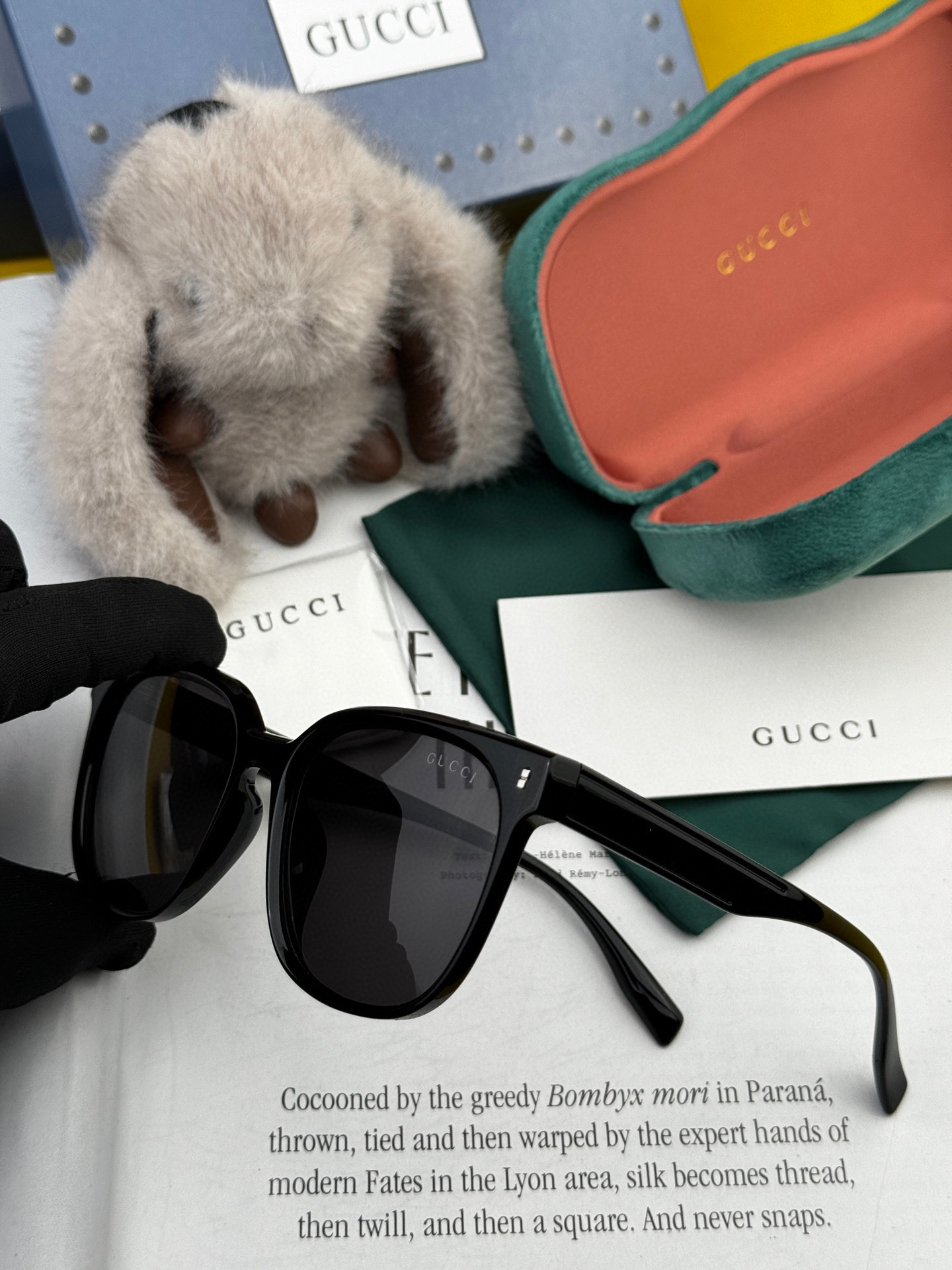 🔺 【GUCCI】2025开春新款 潮流爆款 时尚方框偏光太阳镜 高品质 佩戴舒适 网红潮款墨镜 情侣款